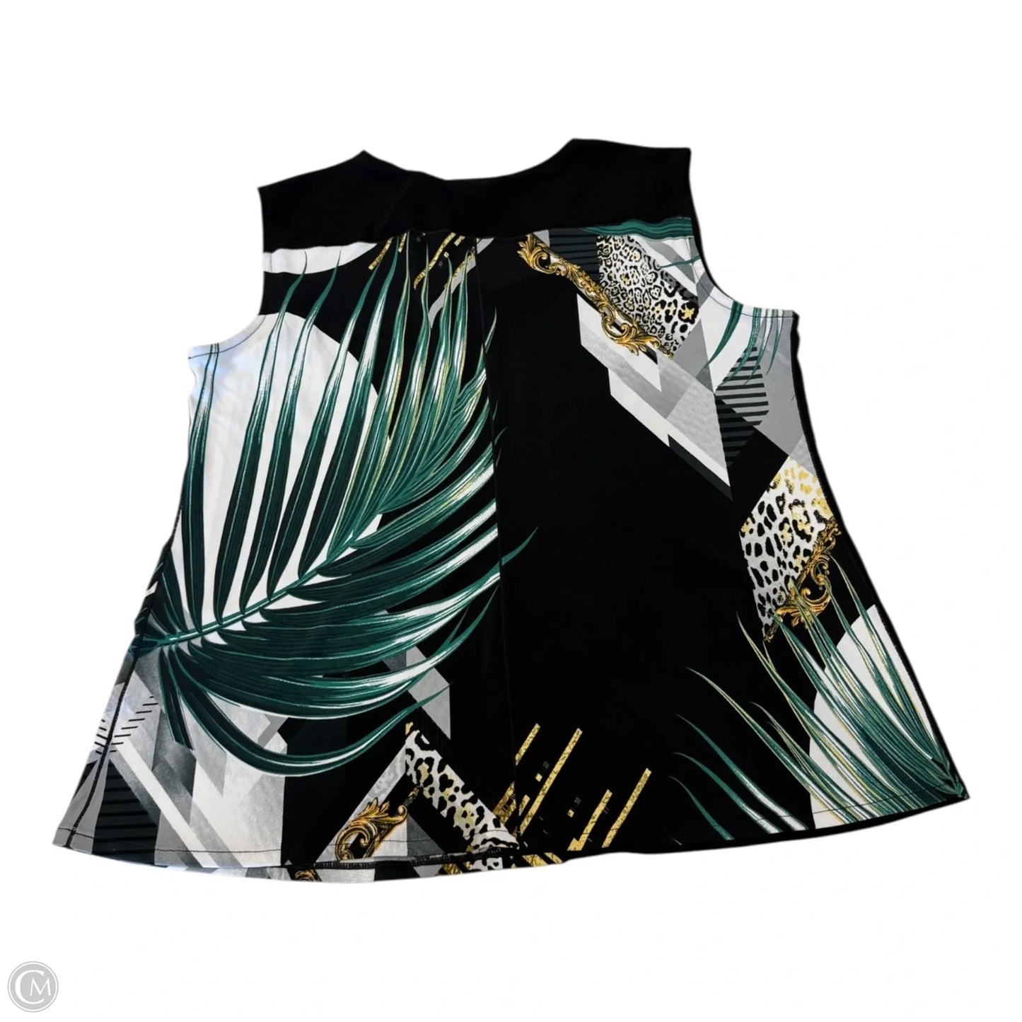 Top Sleeveless By Clothes Mentor In Tropical Print, Size: Xl