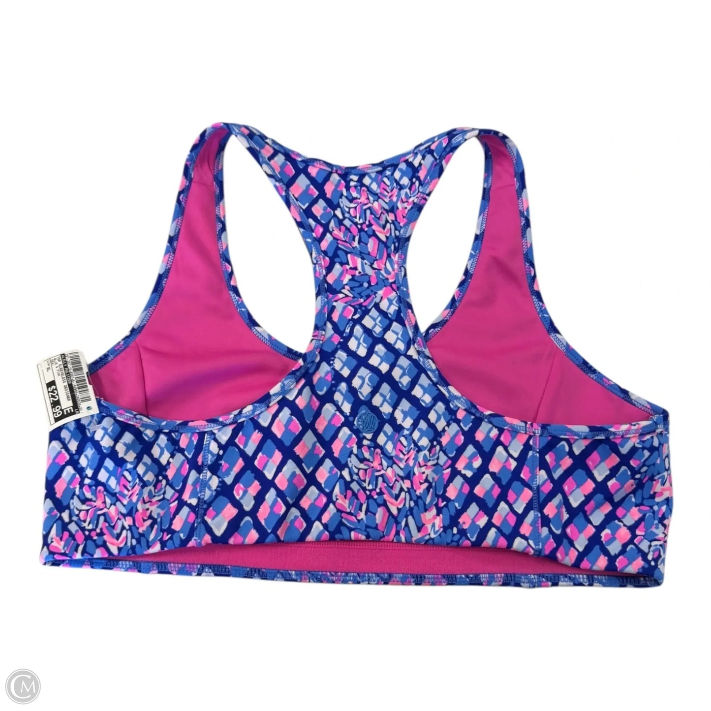 Top Sleeveless Designer By Lilly Pulitzer In Blue & Pink, Size: Xl