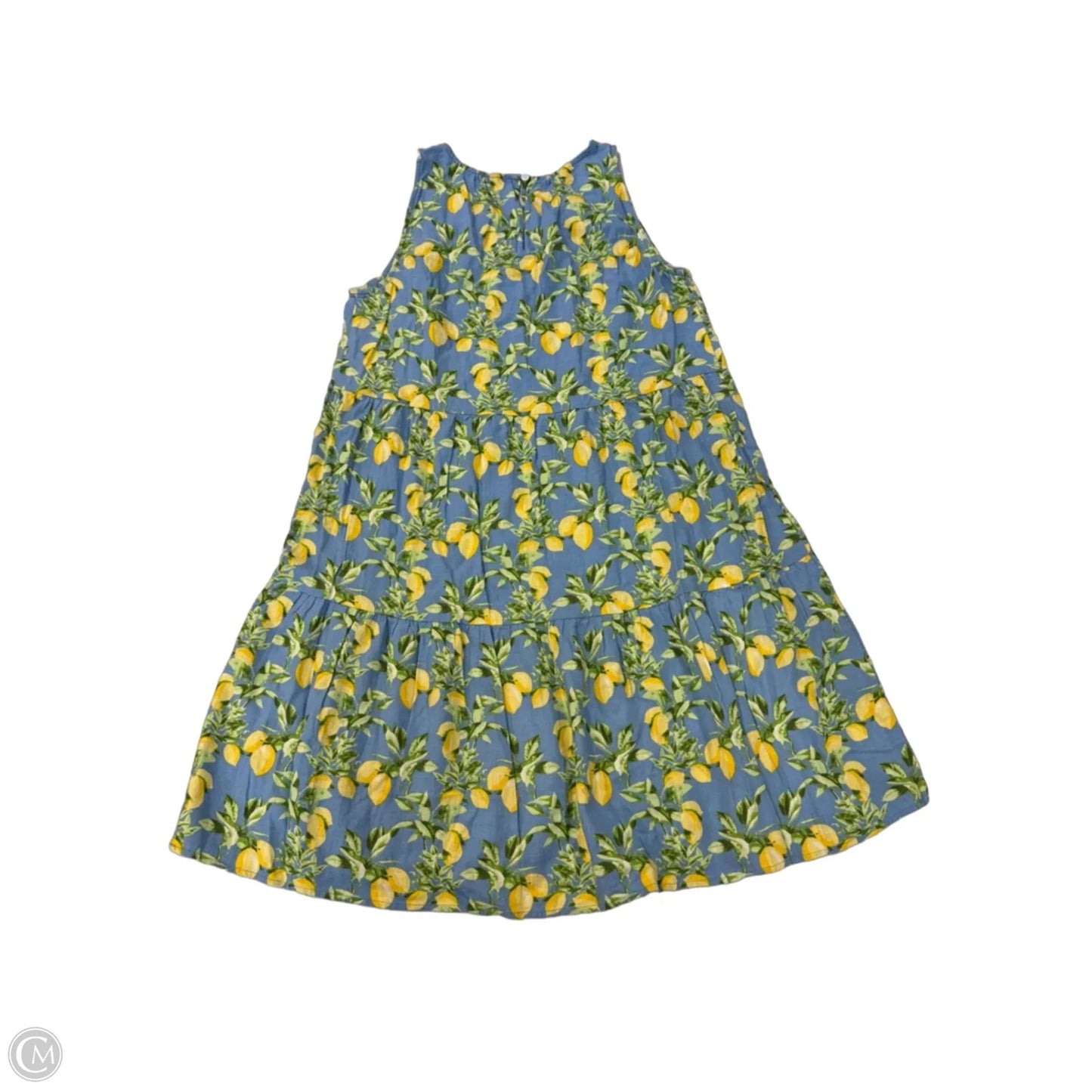 Dress Casual Short By Loft In Blue & Yellow, Size: S