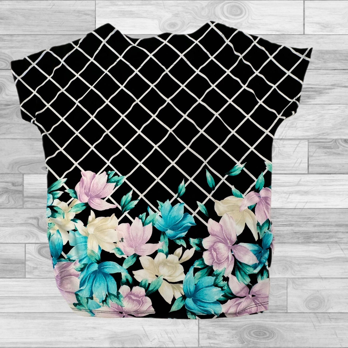 Black Top Short Sleeve Jm Collections, Size M