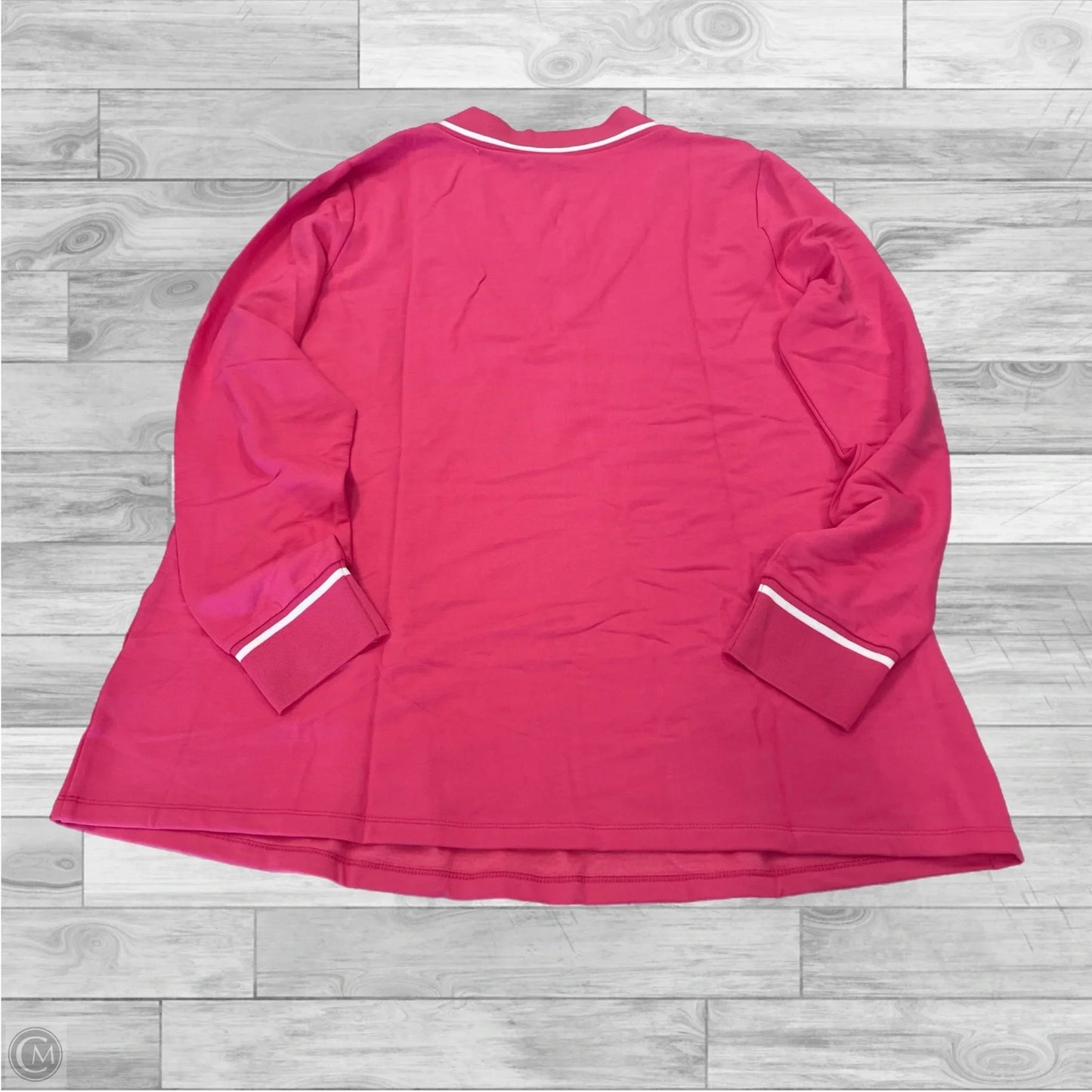 Top Long Sleeve By Susan Graver In Pink, Size: L