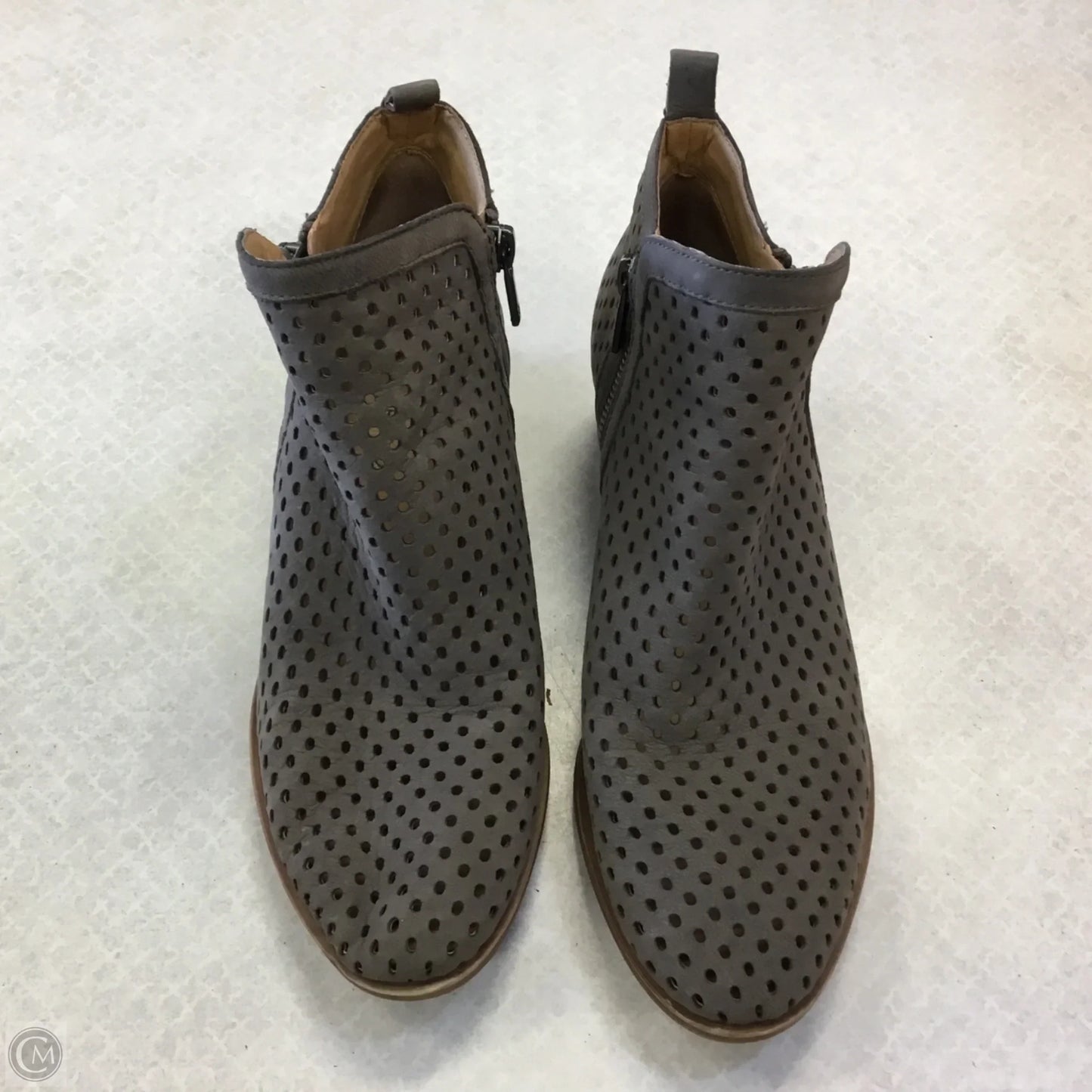 Boots Ankle Heels By Lucky Brand In Grey, Size: 7.5