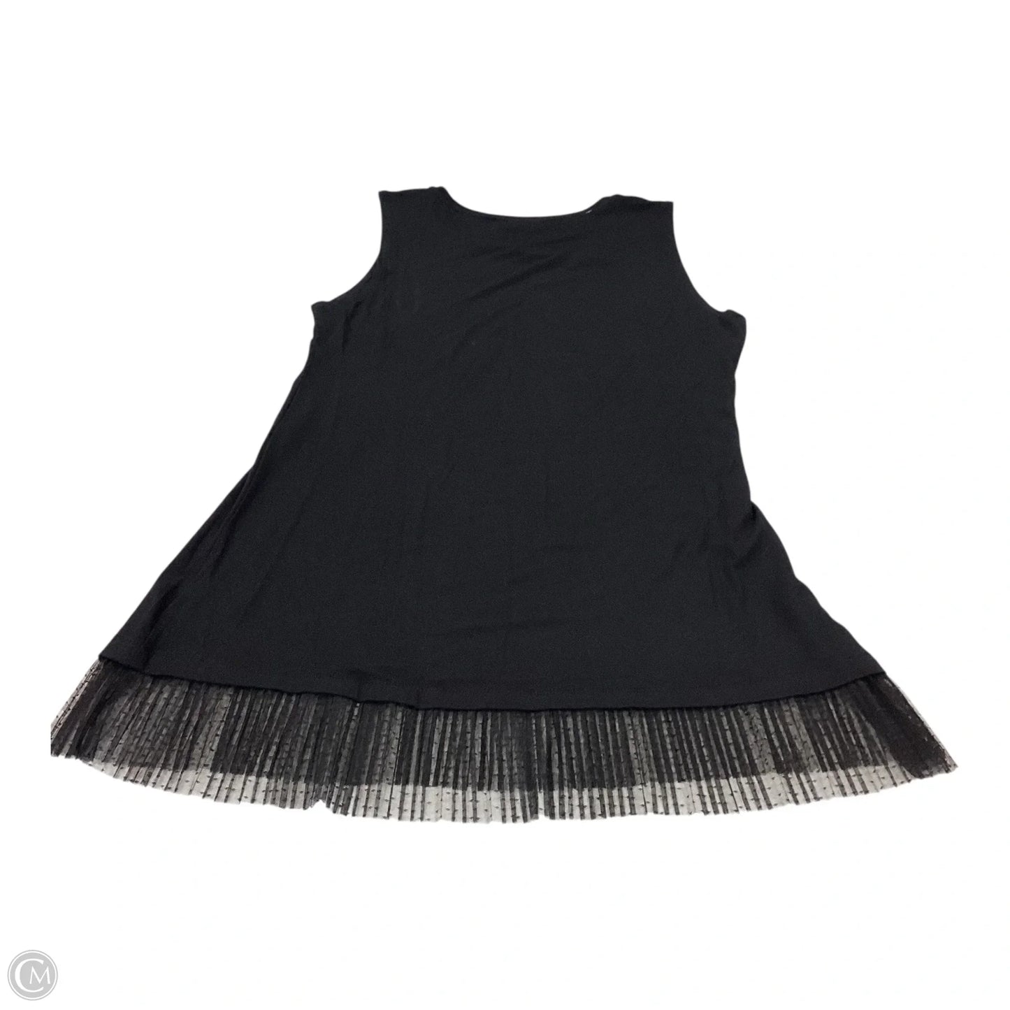 Top Sleeveless By Logo In Black, Size: M