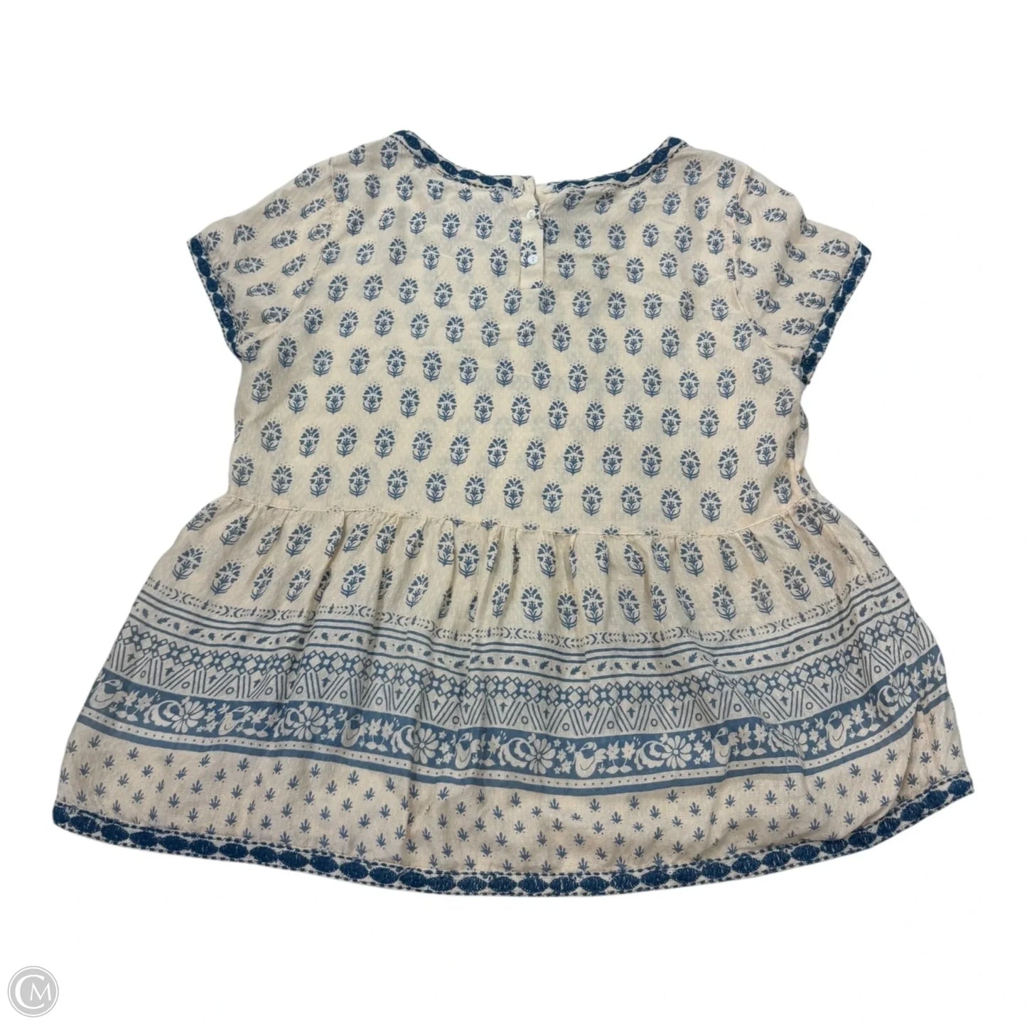 Top Short Sleeve By Sigrid Olsen In Cream, Size: M