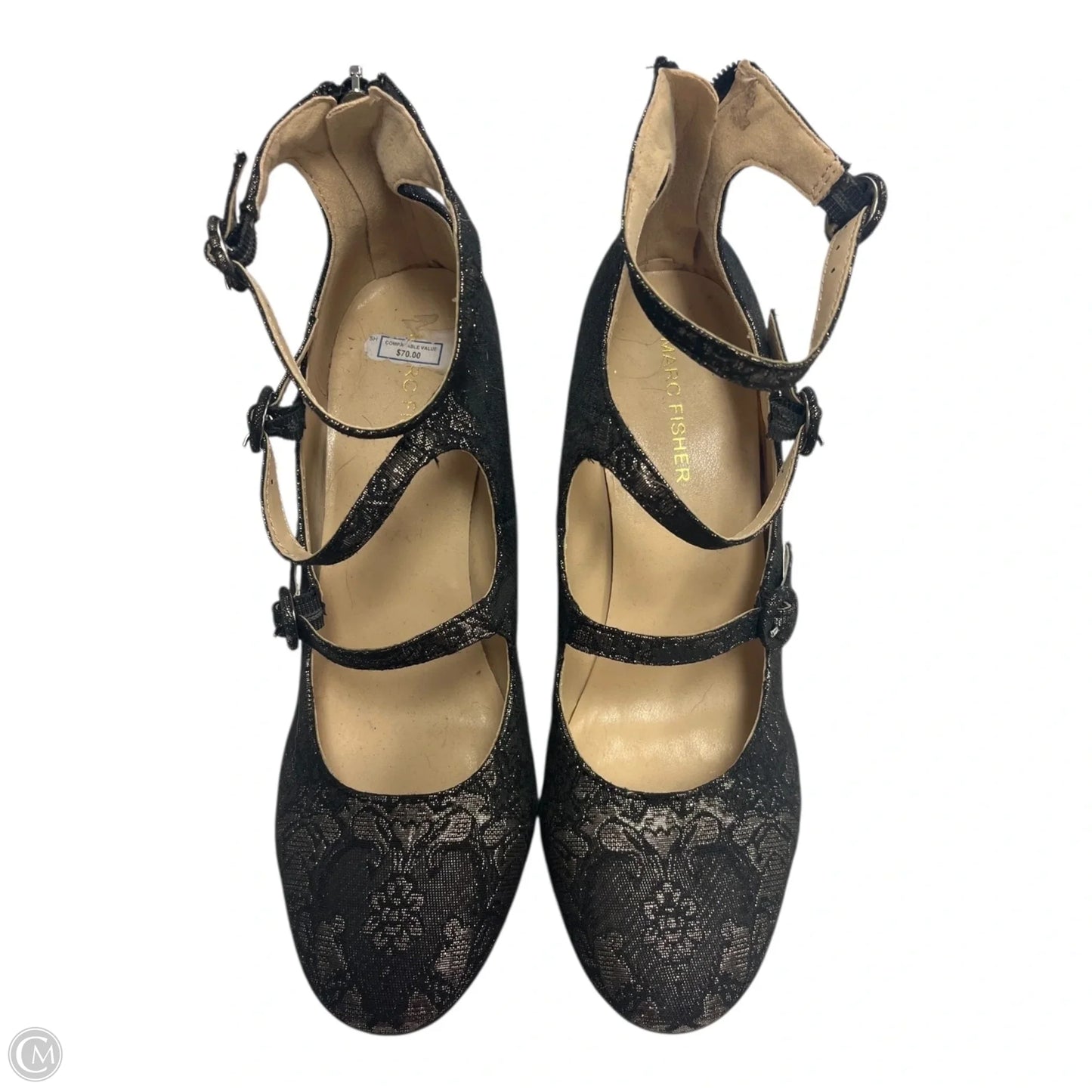 Shoes Heels Block By Marc Fisher In Black, Size: 8.5