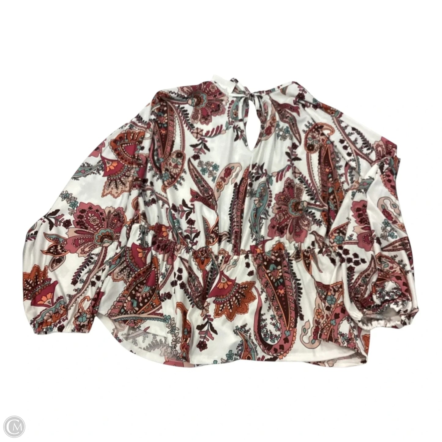 Top Long Sleeve By Clothes Mentor In Multi-colored, Size: 1x