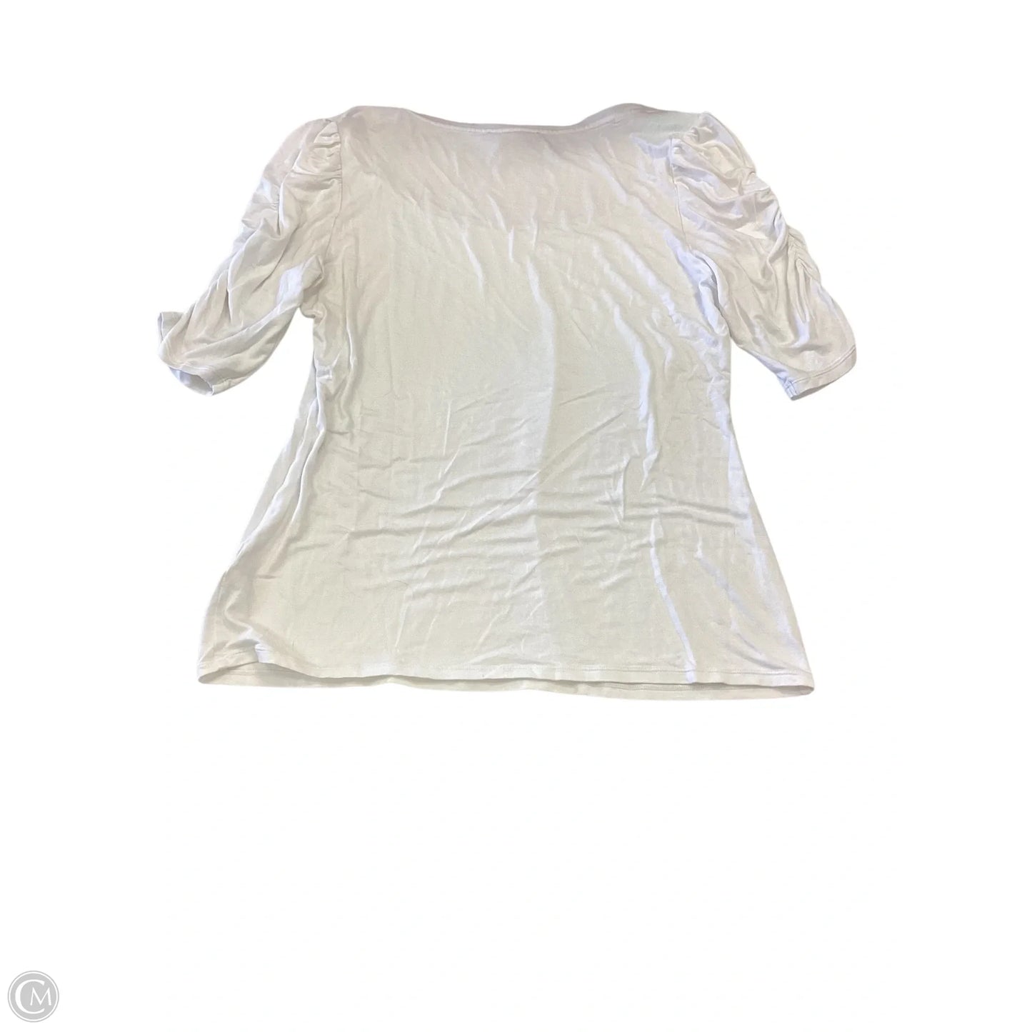 Top Short Sleeve By White House Black Market In White, Size: L