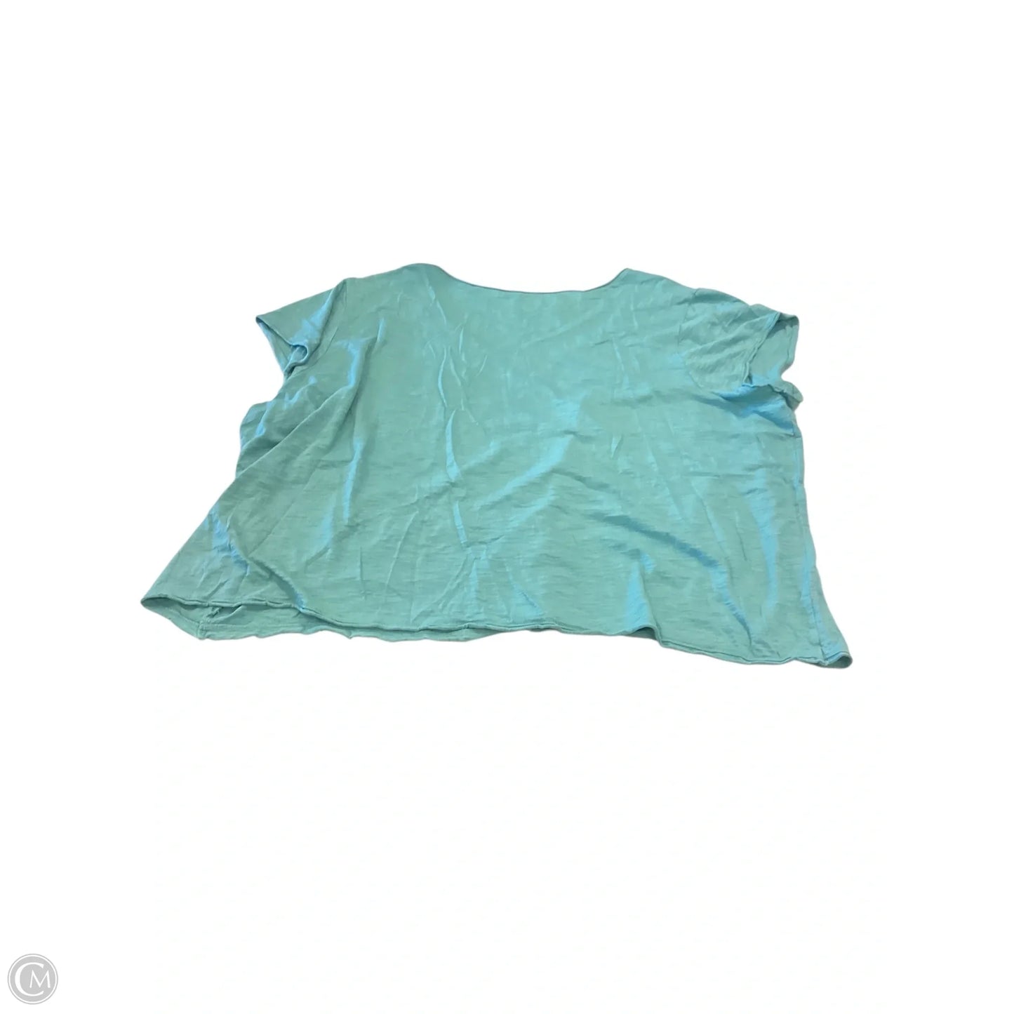 Top Short Sleeve Basic By Terra & Sky In Blue, Size: 4x