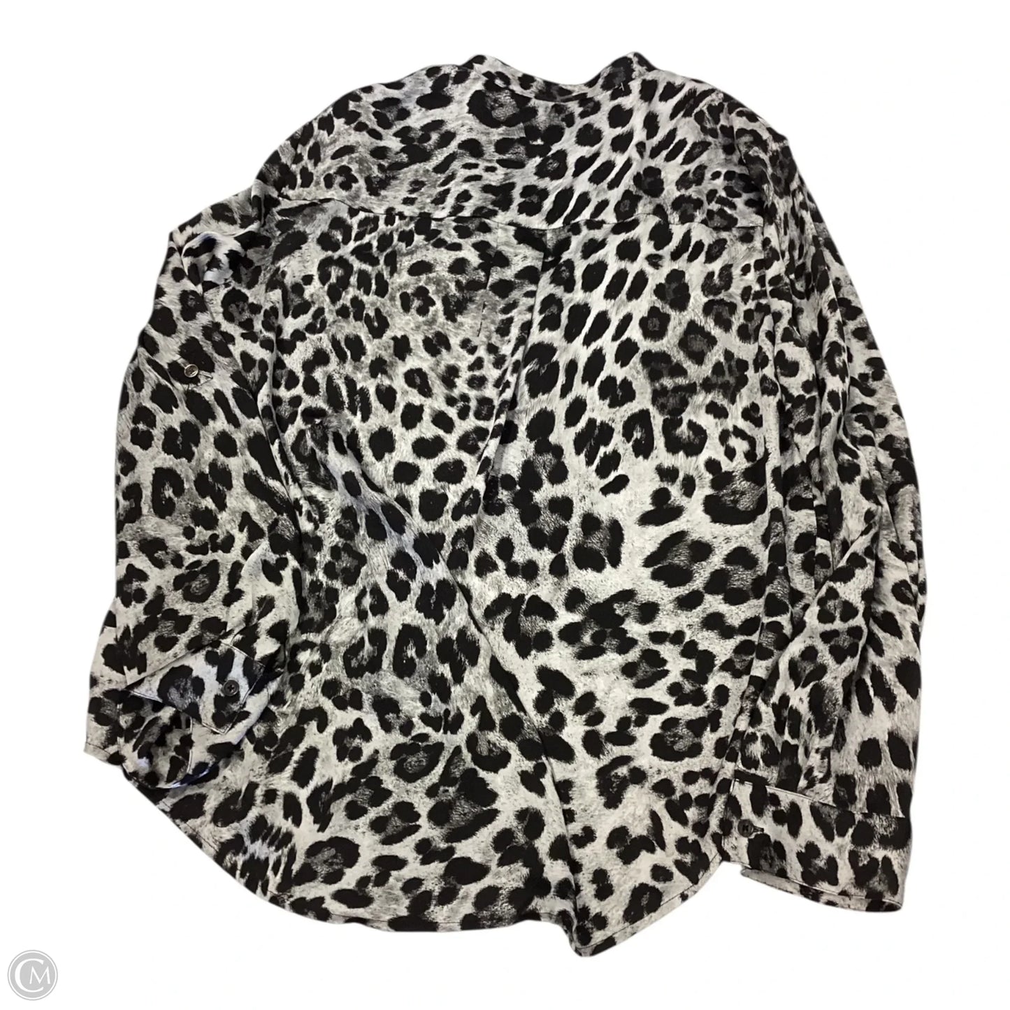 Top Long Sleeve By Michael By Michael Kors In Animal Print, Size: Xl