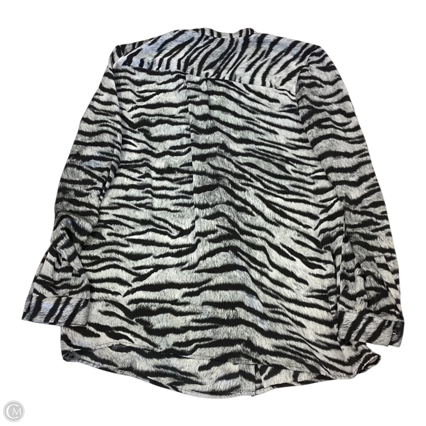 Top Long Sleeve By Michael By Michael Kors In Animal Print, Size: Xl