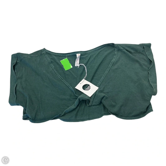Top Short Sleeve By Anthropologie In Green, Size: 1x