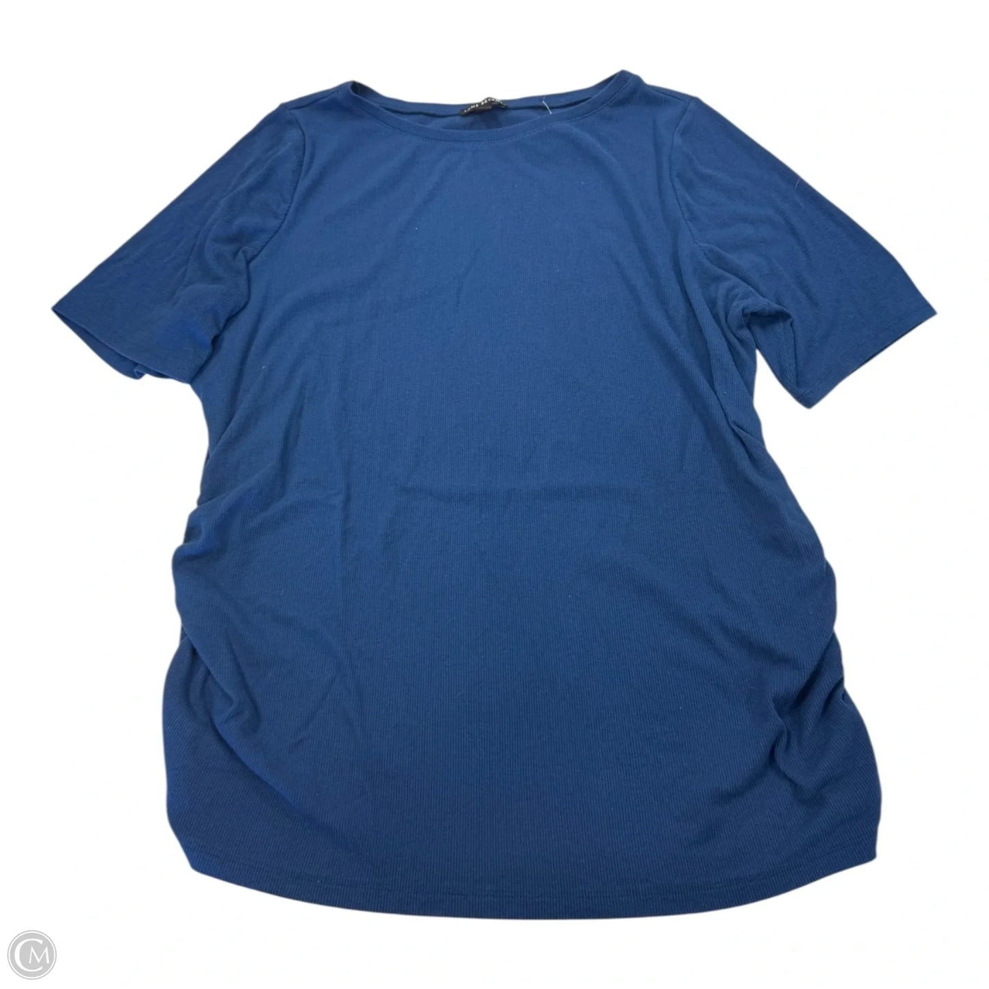 Top Short Sleeve Basic By Lane Bryant In Blue, Size: 2x