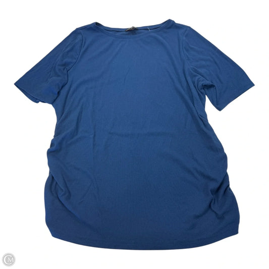 Top Short Sleeve Basic By Lane Bryant In Blue, Size: 2x
