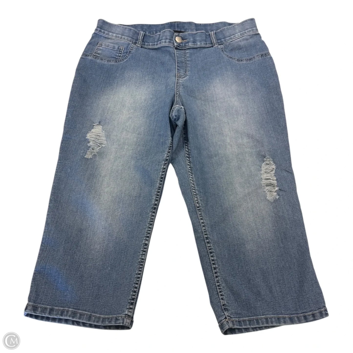 Capris By Lane Bryant In Blue Denim, Size: 18