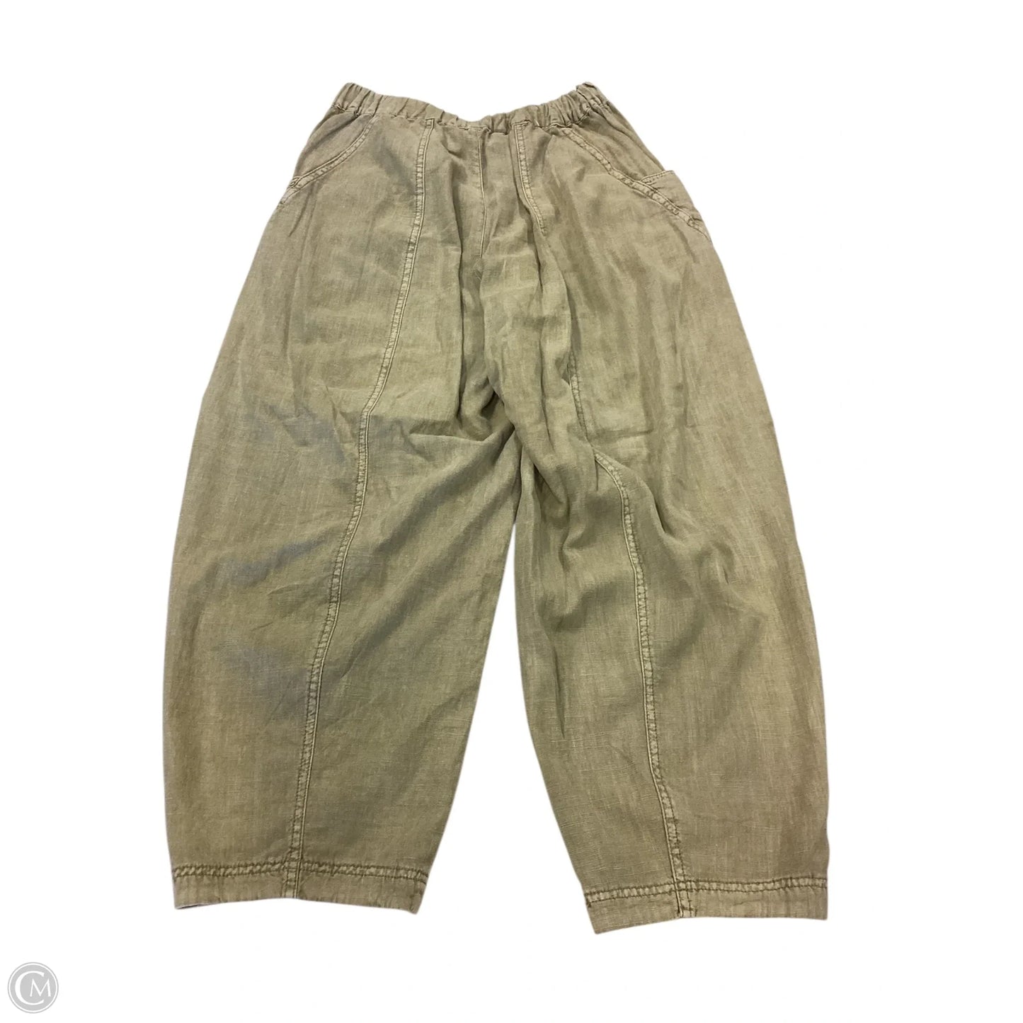 Pants Linen By Free People In Green, Size: Xs