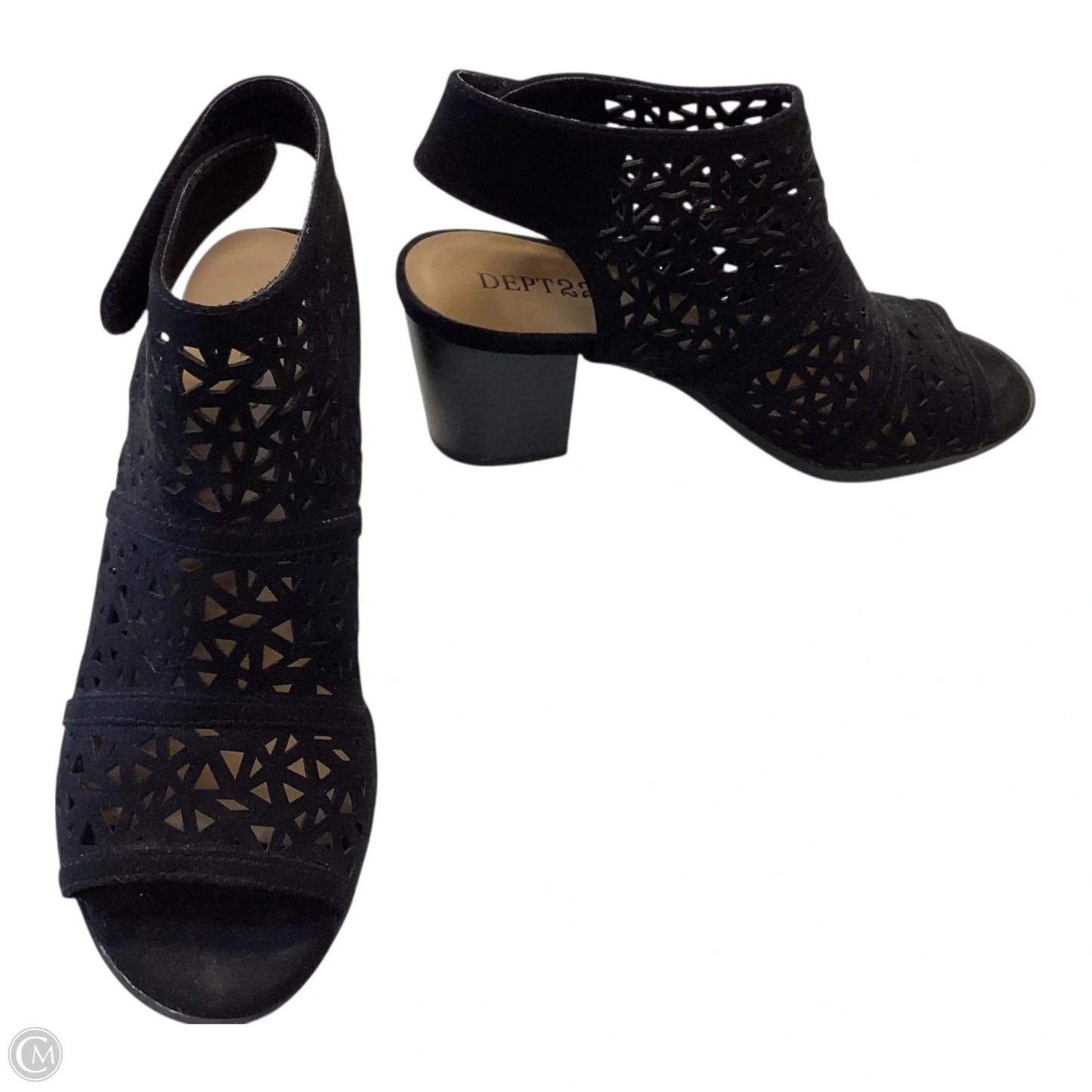 Shoes Heels Block By Dept 222 In Black, Size: 6