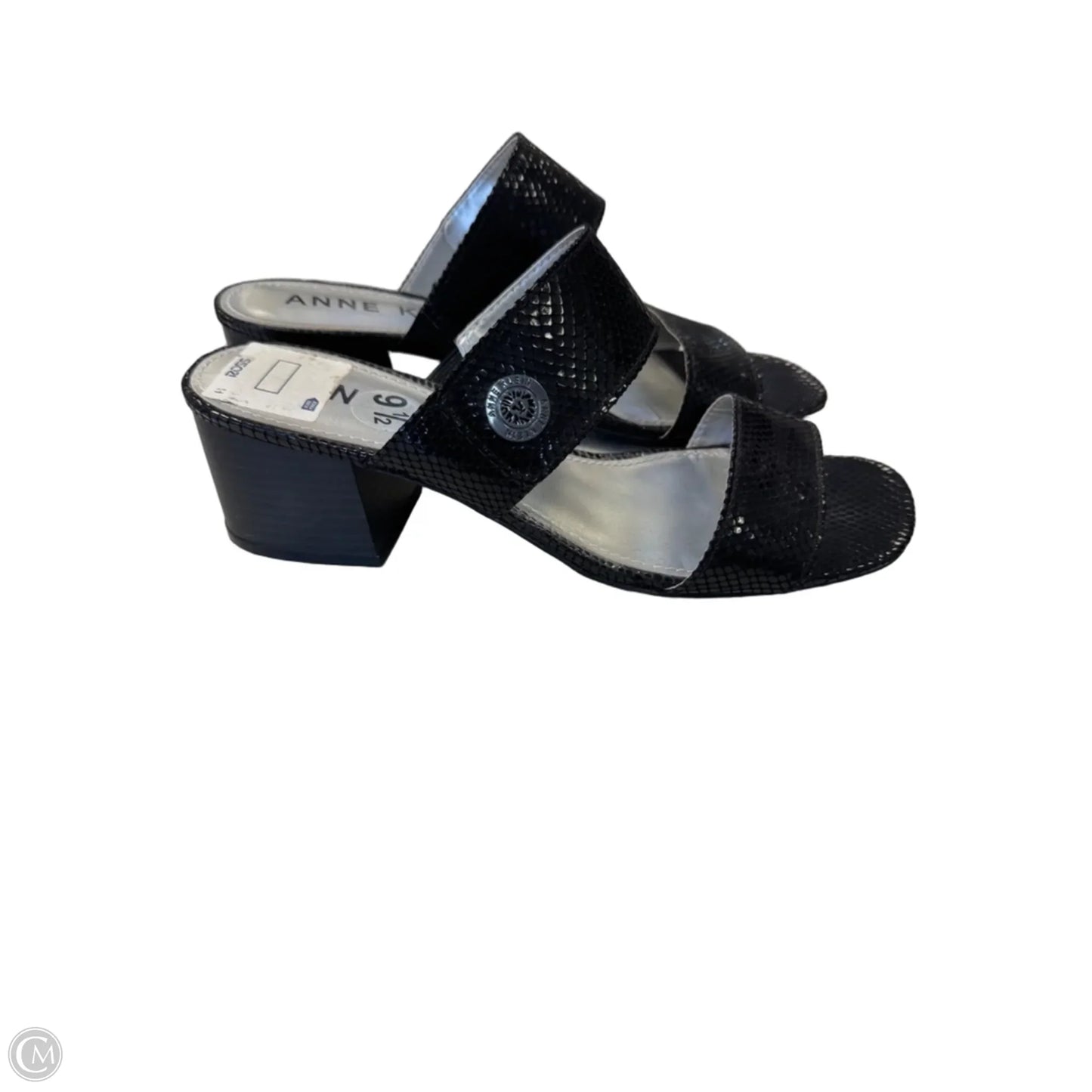 Sandals Heels Block By Anne Klein In Black, Size: 9.5