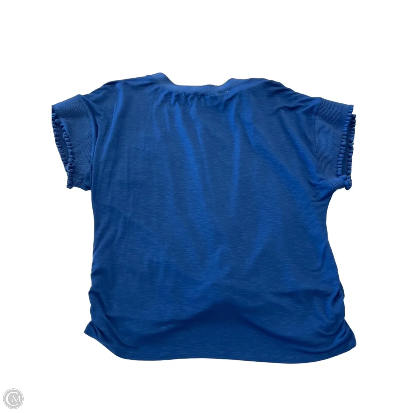 Top Short Sleeve By Democracy In Navy, Size: L