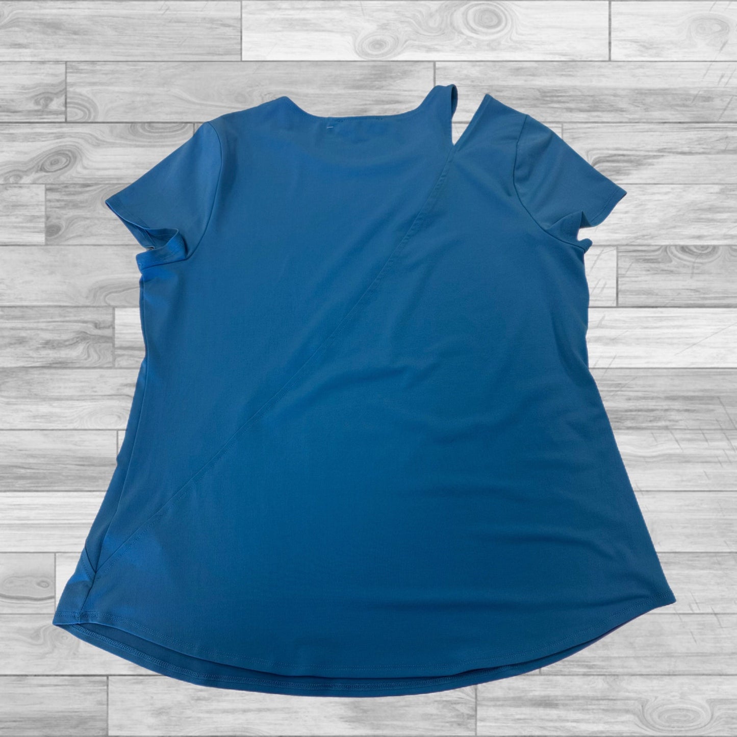 Blue Top Short Sleeve Inc, Size Xl