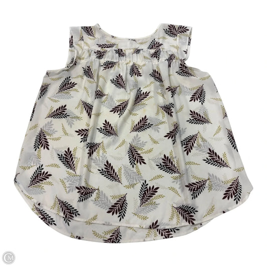 Top Short Sleeve By Loft In Floral Print, Size: Xl