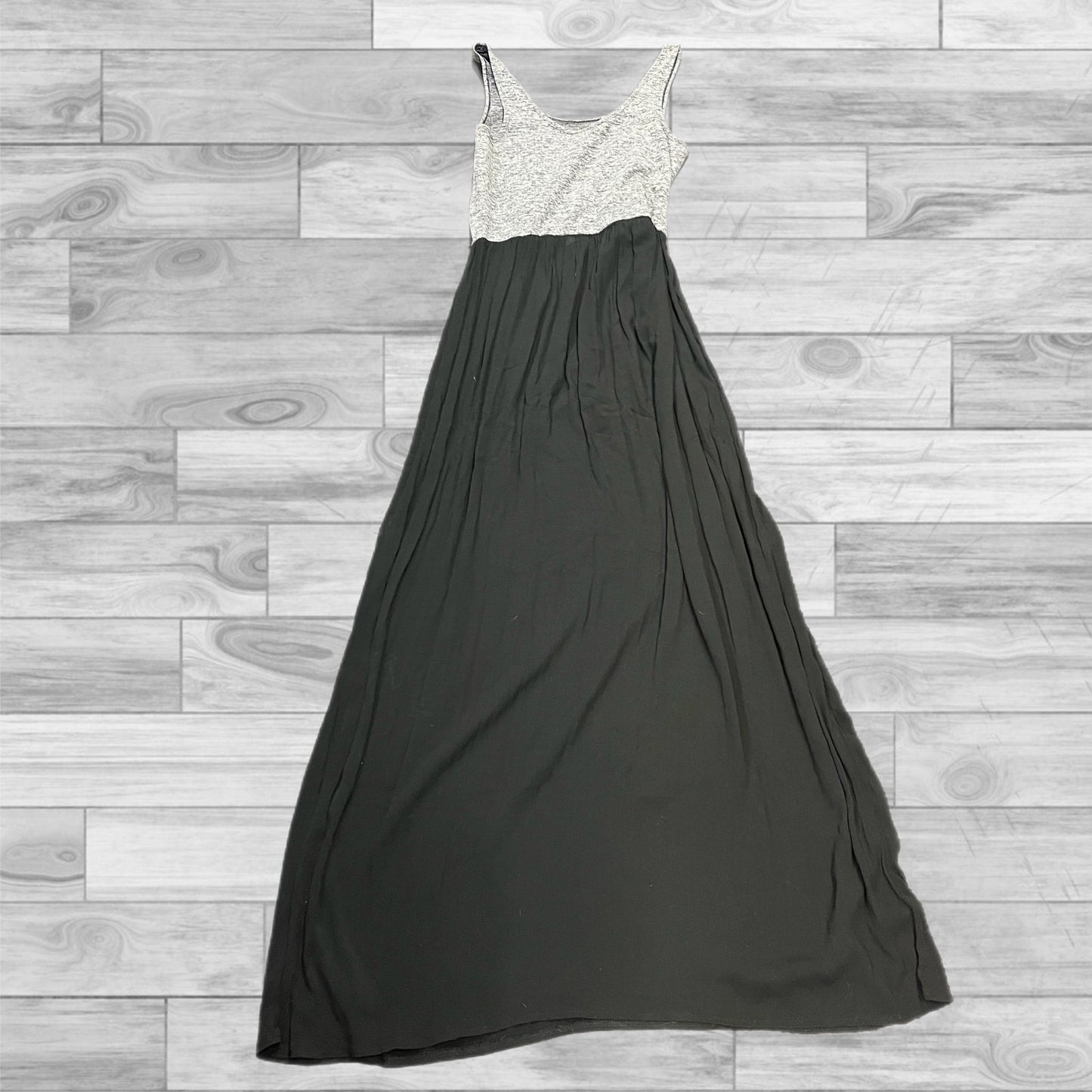 Dress Casual Maxi By Loft In Black & Grey, Size: L