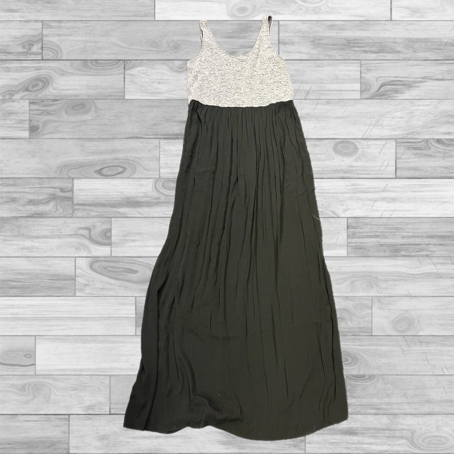 Dress Casual Maxi By Loft In Black & Grey, Size: L