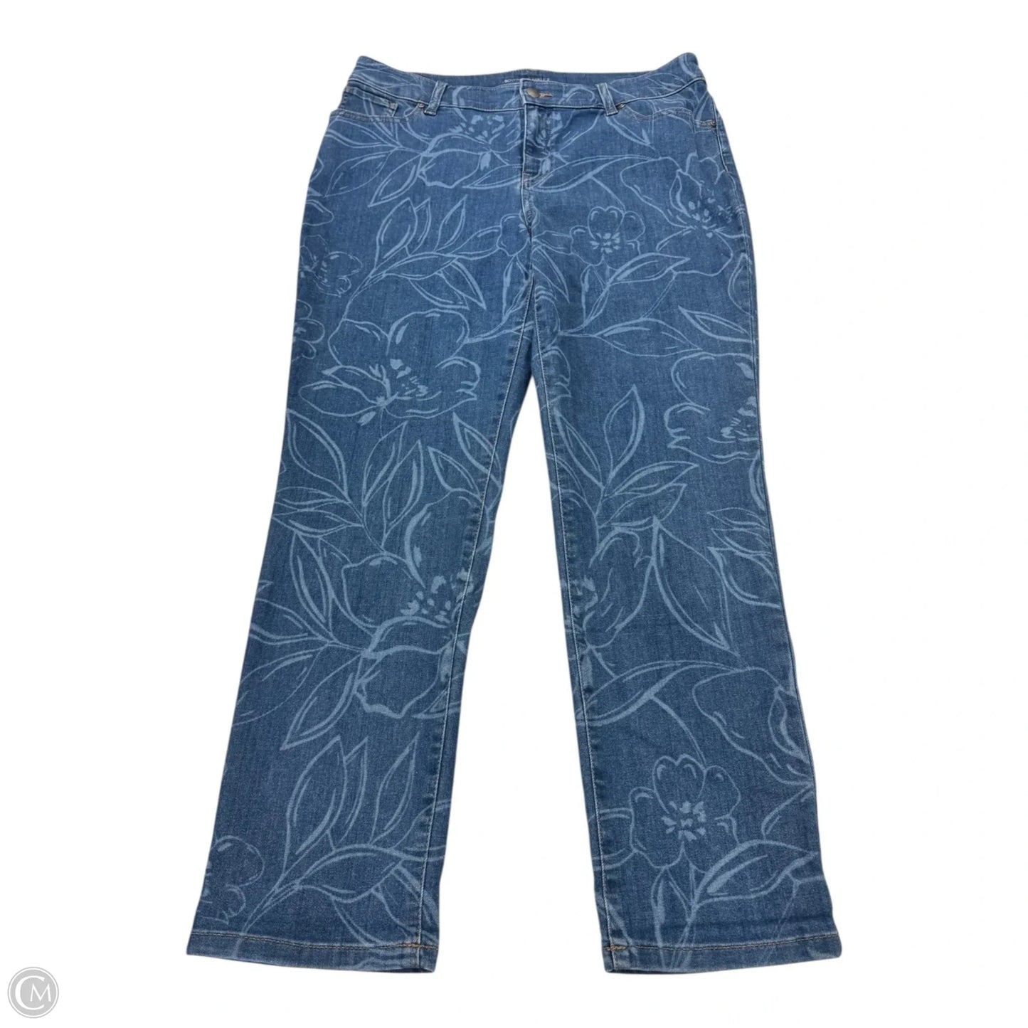 Jeans Straight By Chicos In Blue, Size: 2 (L)