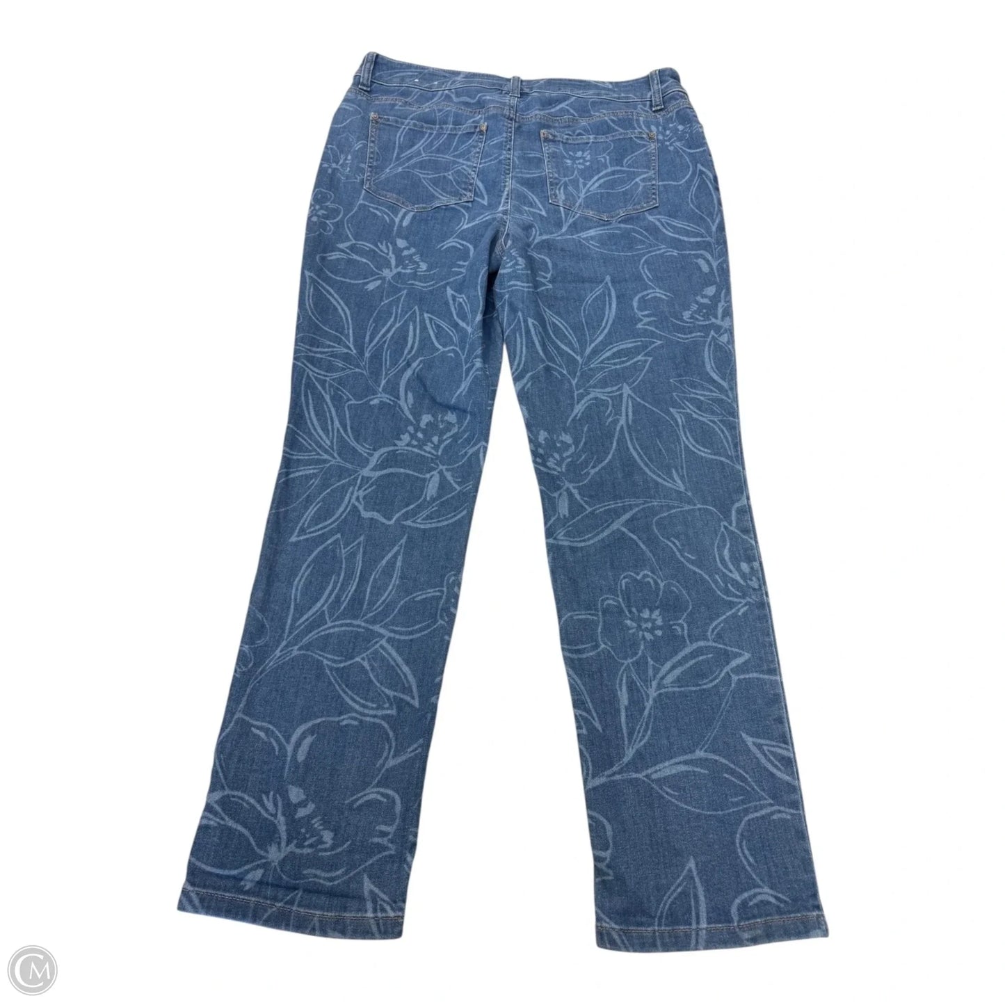 Jeans Straight By Chicos In Blue, Size: 2 (L)