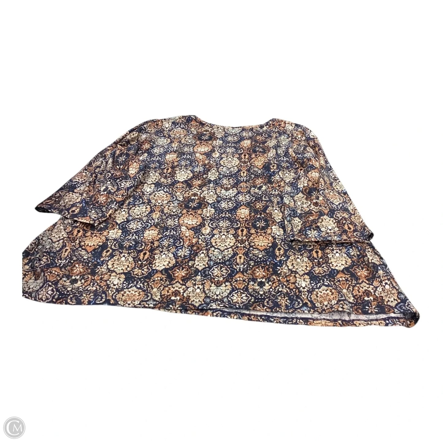 Top 3/4 Sleeve By Catherines In Multi-colored, Size: 3x