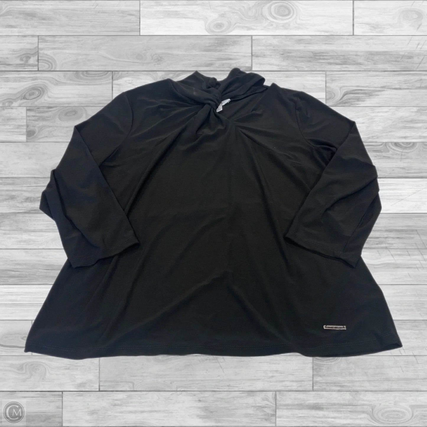 Top Long Sleeve By Nine West In Black, Size: L