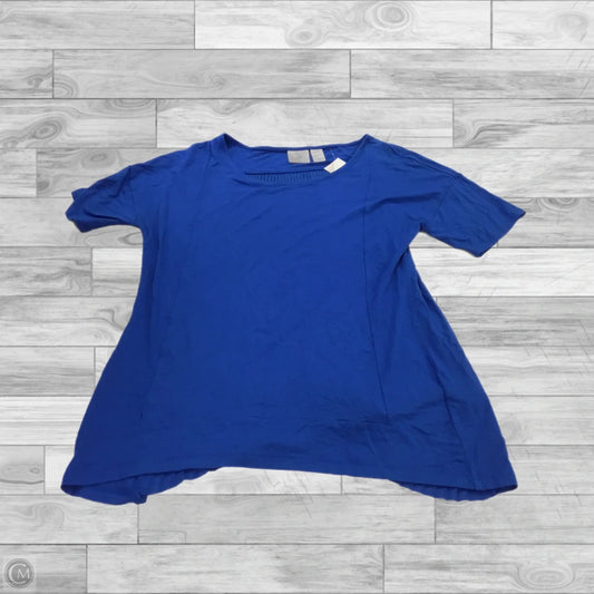 Top Short Sleeve By Chicos In Blue, Size: S