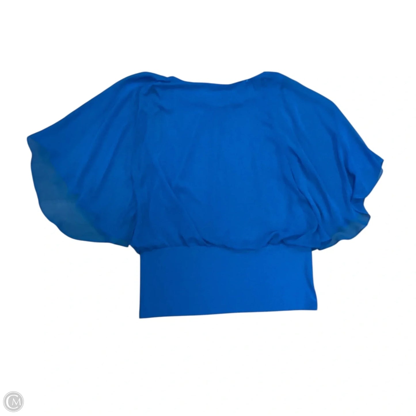 Top Short Sleeve By Coco Bianco In Blue, Size: M