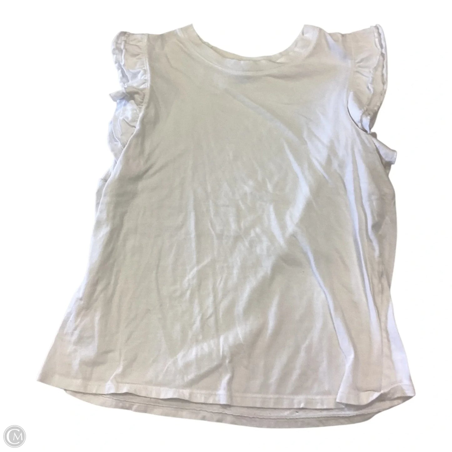 Top Sleeveless By Forever 21 In White, Size: L