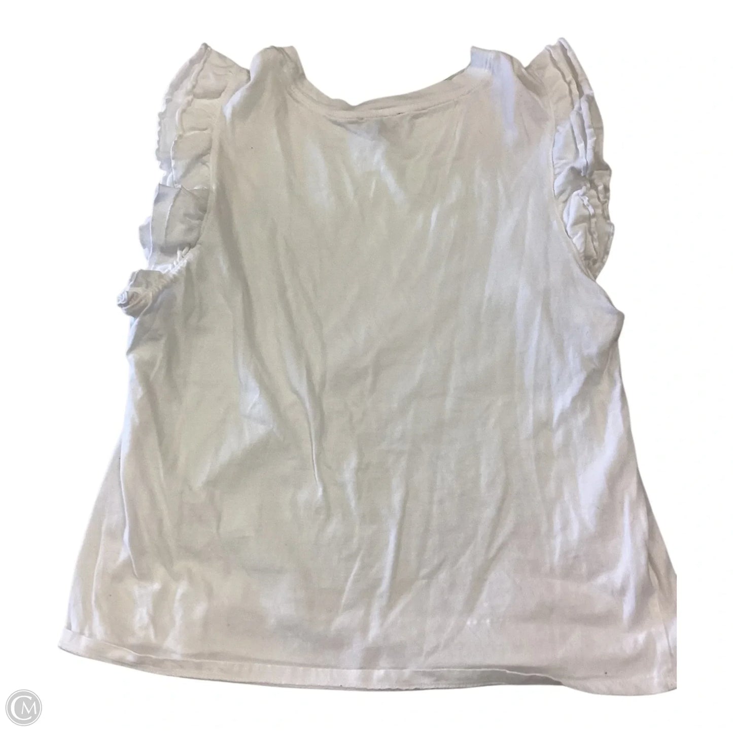 Top Sleeveless By Forever 21 In White, Size: L