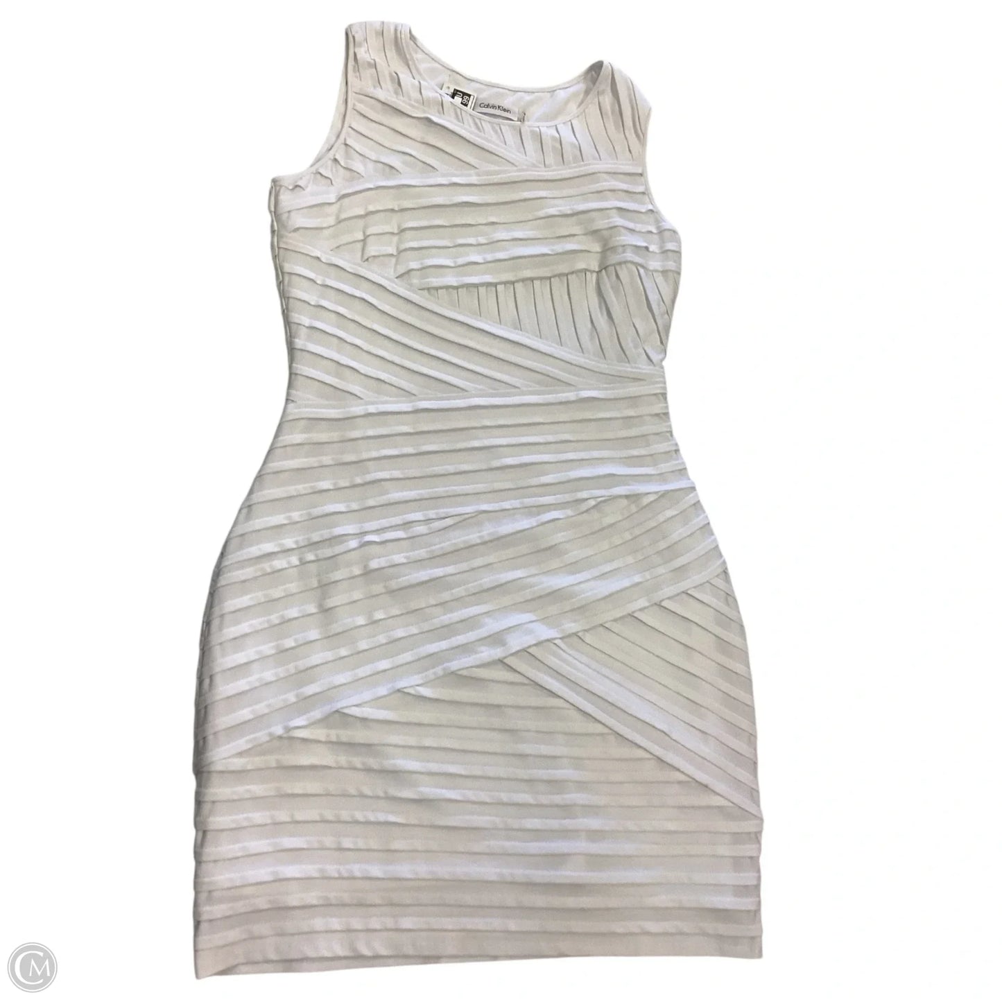 Dress Casual Short By Calvin Klein In White, Size: 8