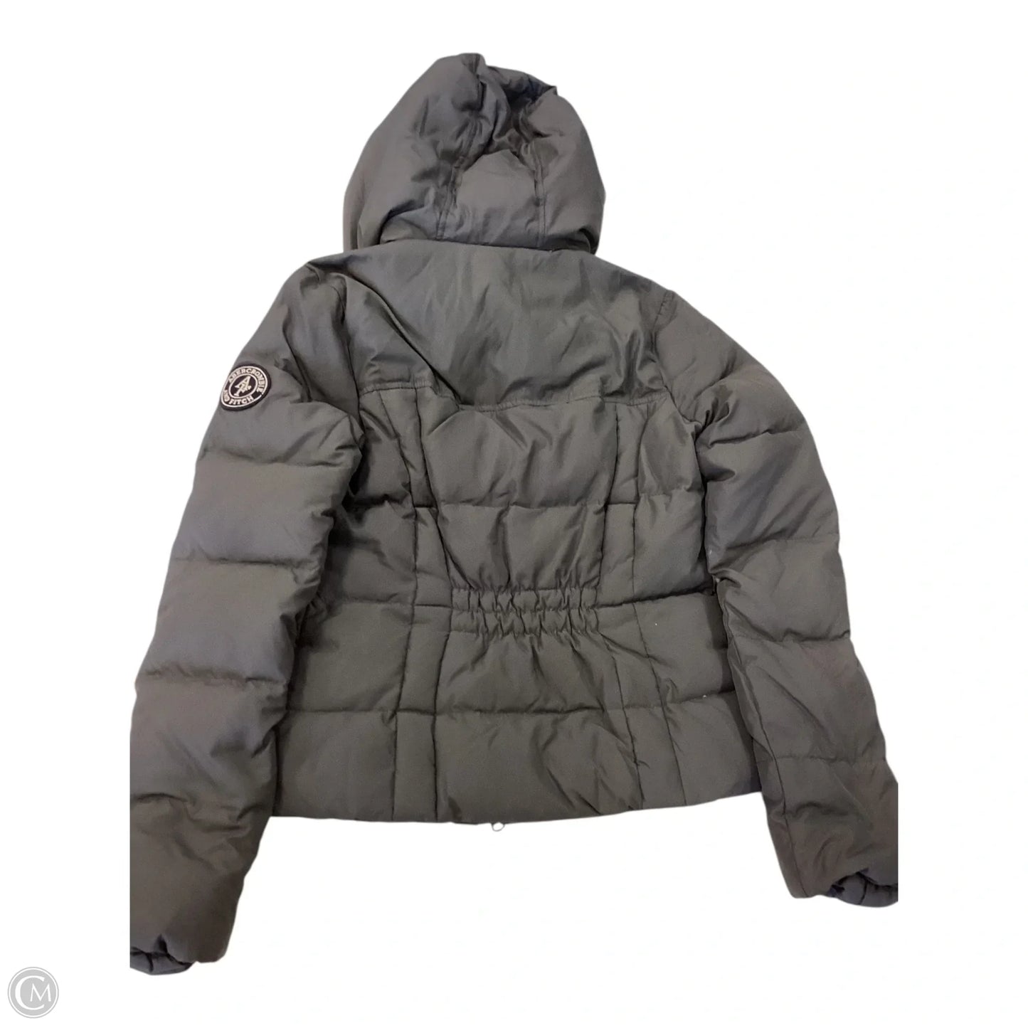 Jacket Puffer & Quilted By Abercrombie And Fitch In Grey, Size: M
