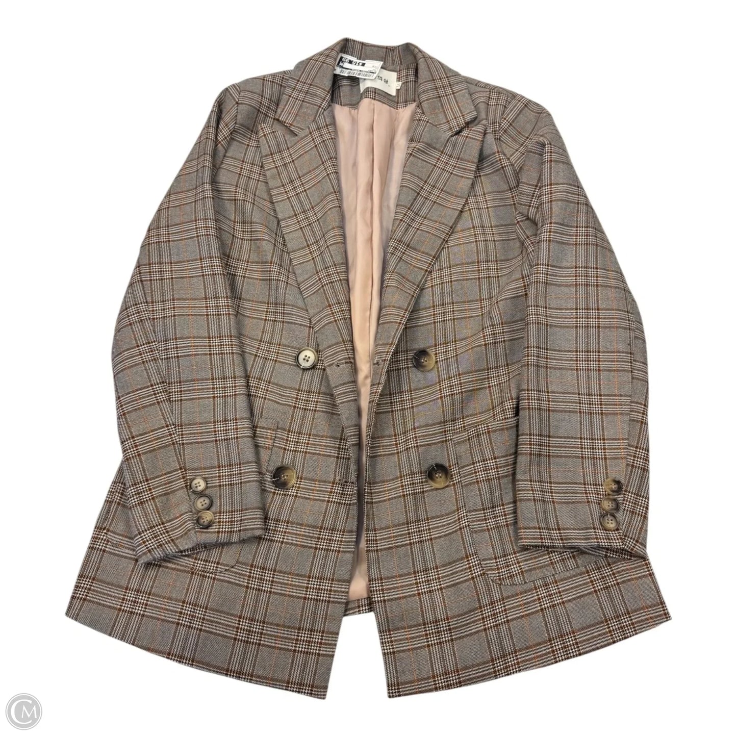 Blazer By Clothes Mentor In Tan, Size: M