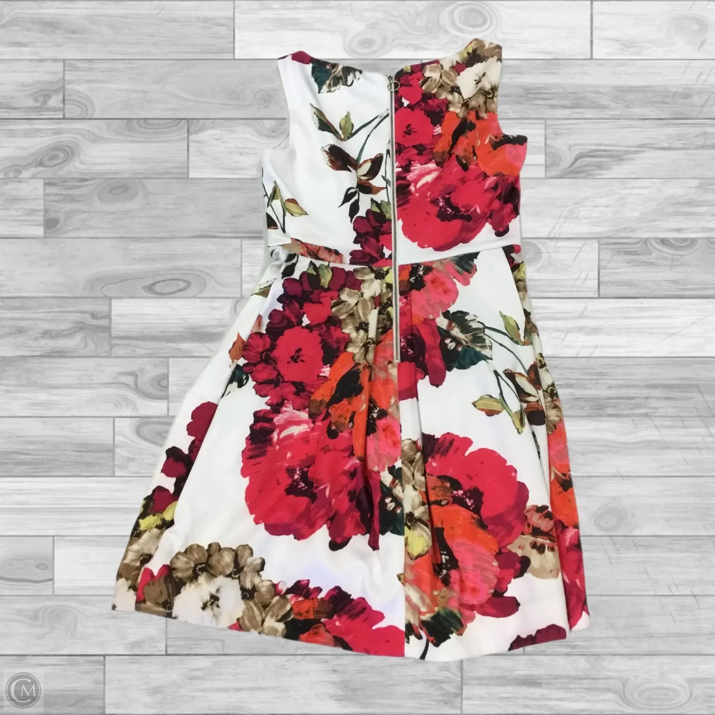Dress Casual Midi By Roz And Ali In Floral Print, Size: 8