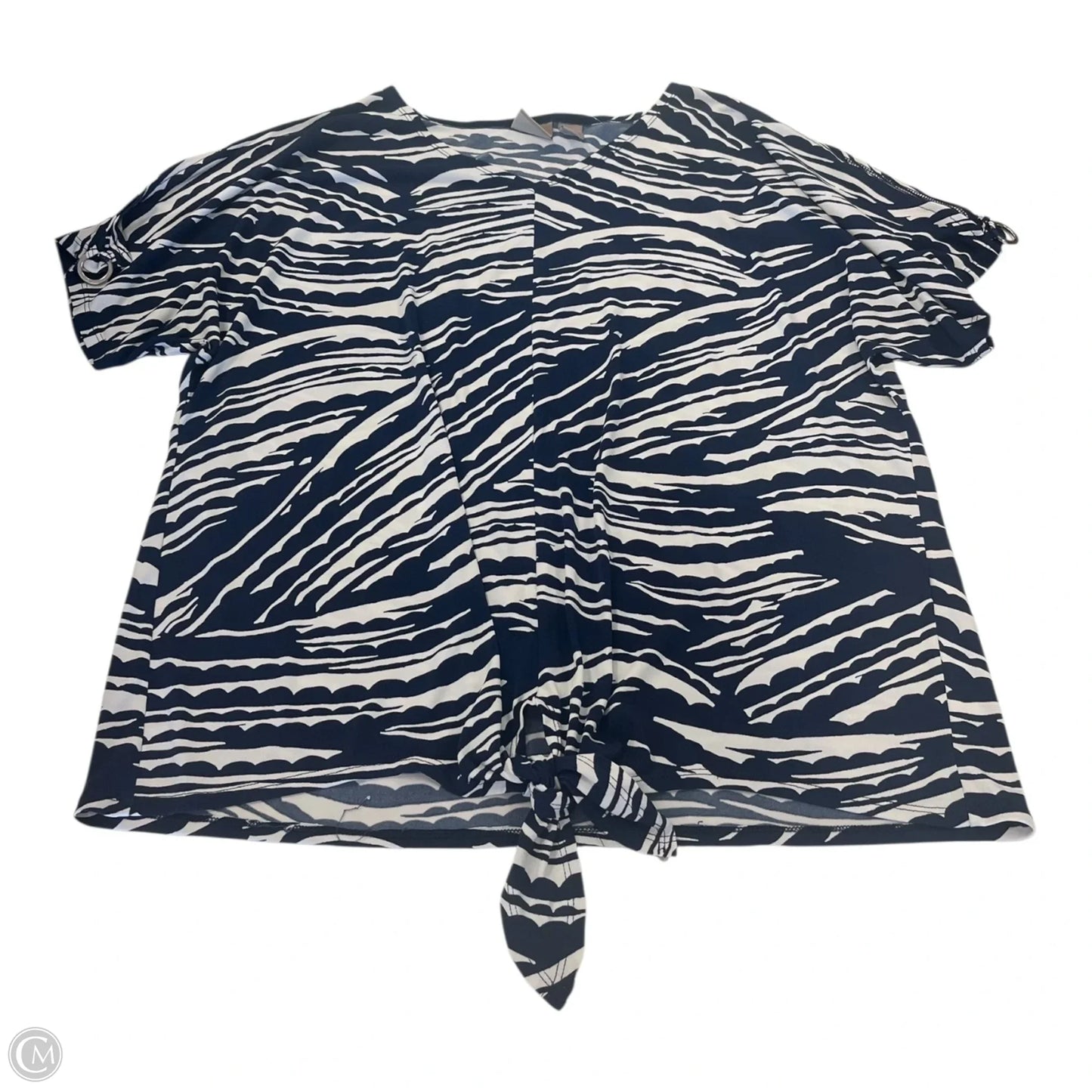 Top Short Sleeve By Chicos In Ombre Print, Size: 2 (large)