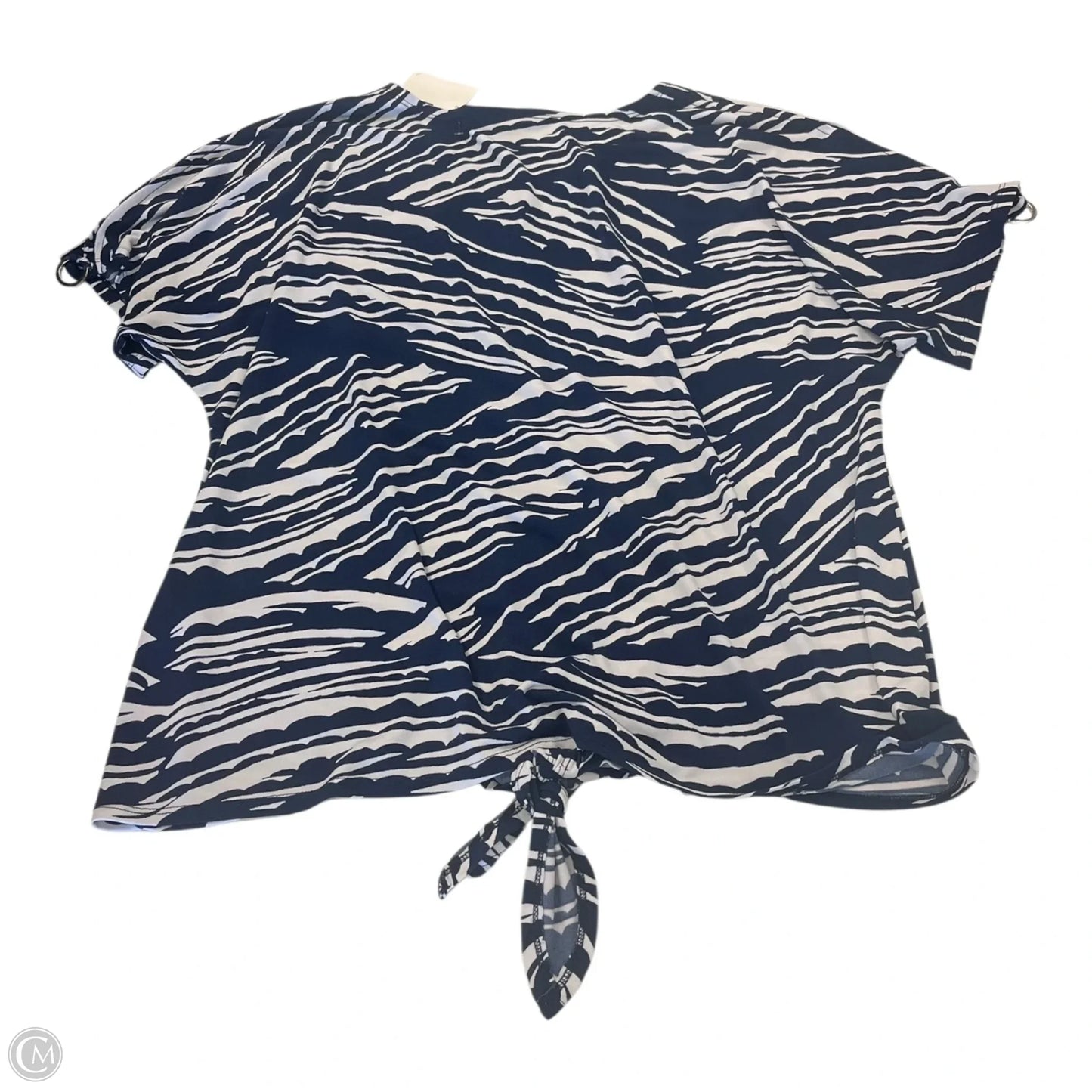 Top Short Sleeve By Chicos In Ombre Print, Size: 2 (large)