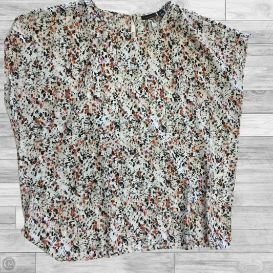 Top Short Sleeve By Halogen In Floral Print, Size: 2x