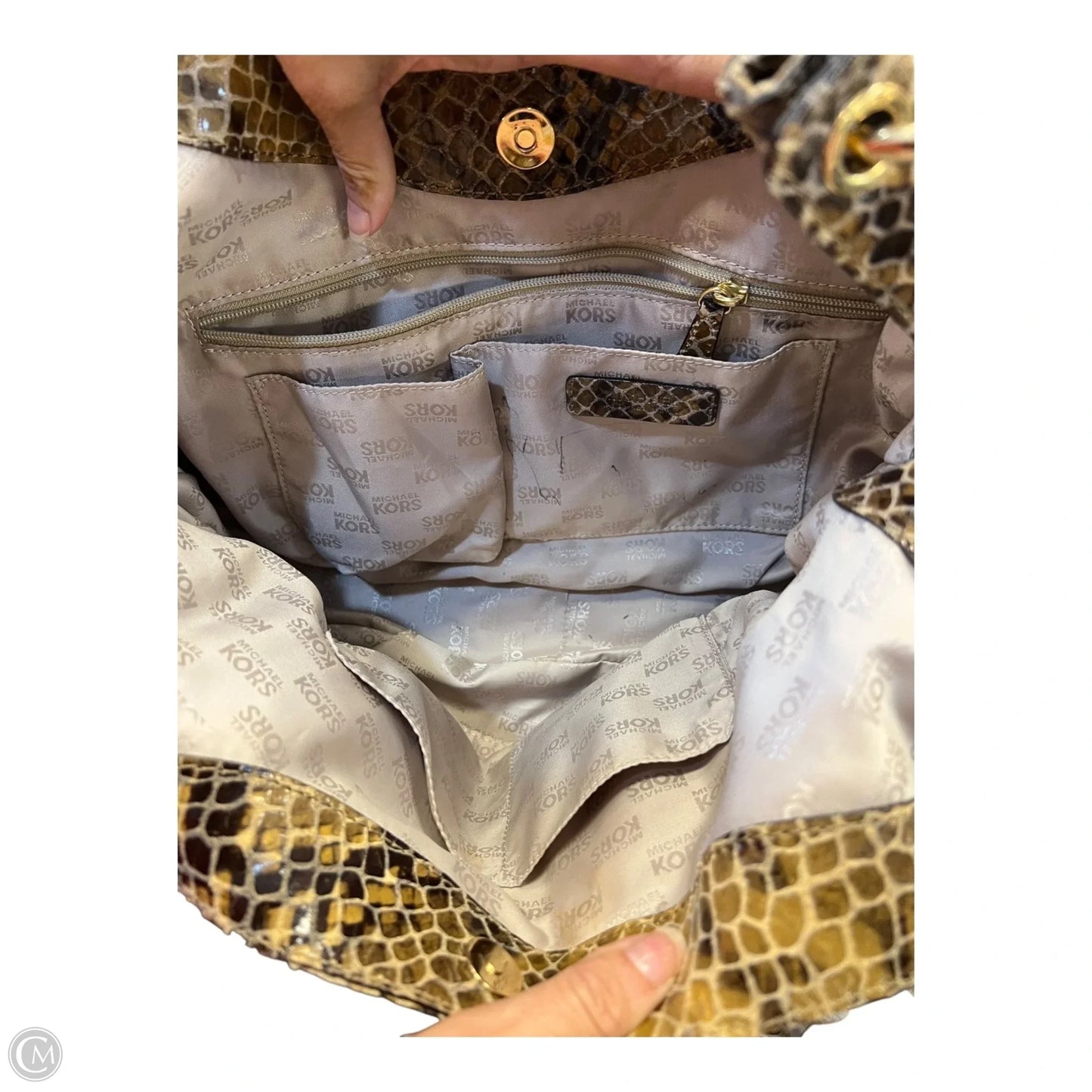 Handbag Designer By Michael Kors, Size: Large