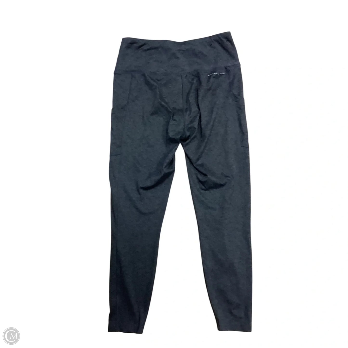 Athletic Leggings By Tahari By Arthur Levine In Grey, Size: S