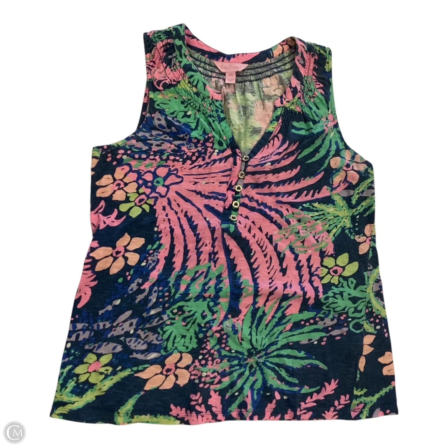 Top Sleeveless Designer By Lilly Pulitzer In Multi-colored, Size: Xxs