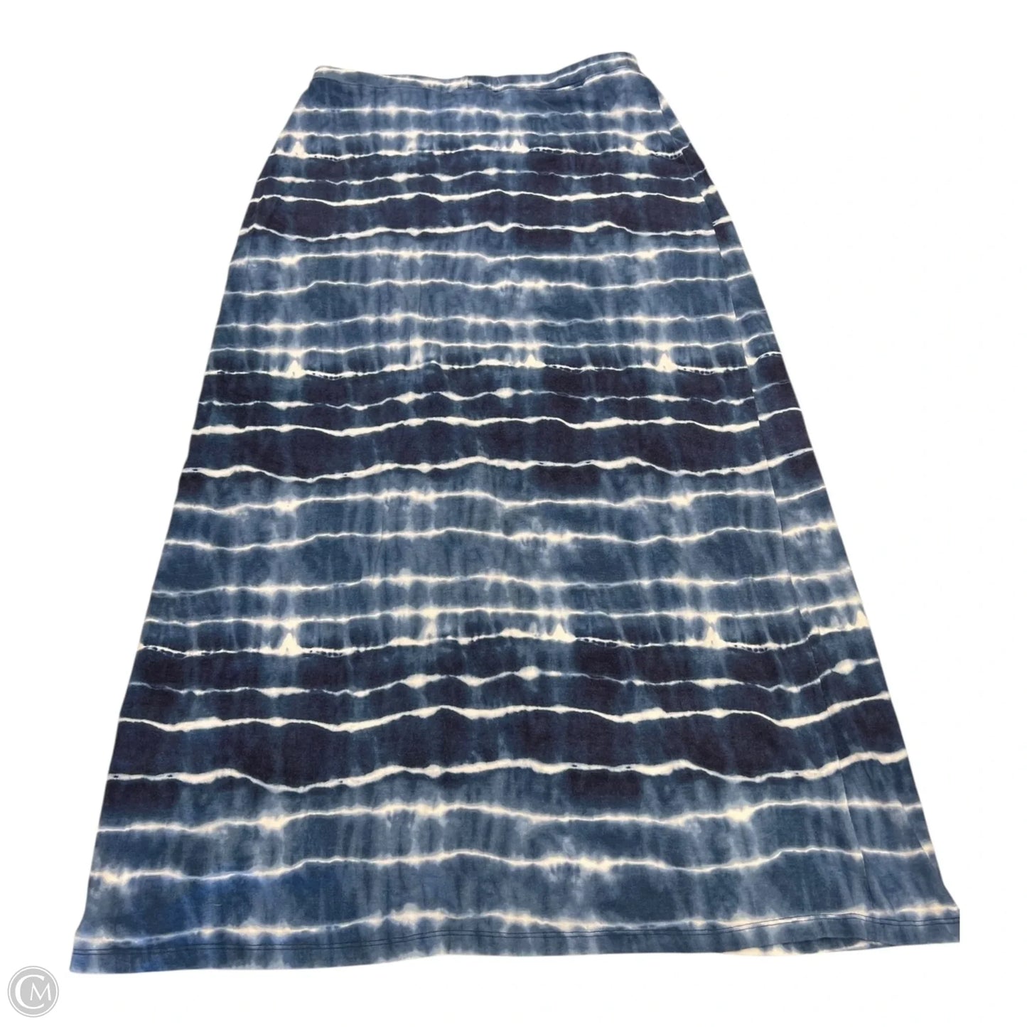Skirt Maxi By Jones New York In Blue & White, Size: L