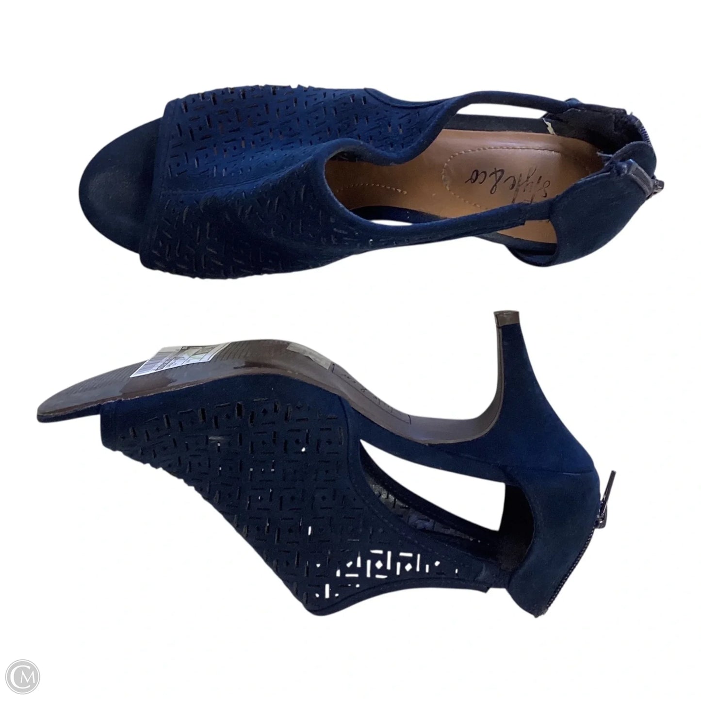 Sandals Heels Stiletto By Style And Company In Navy, Size: 7