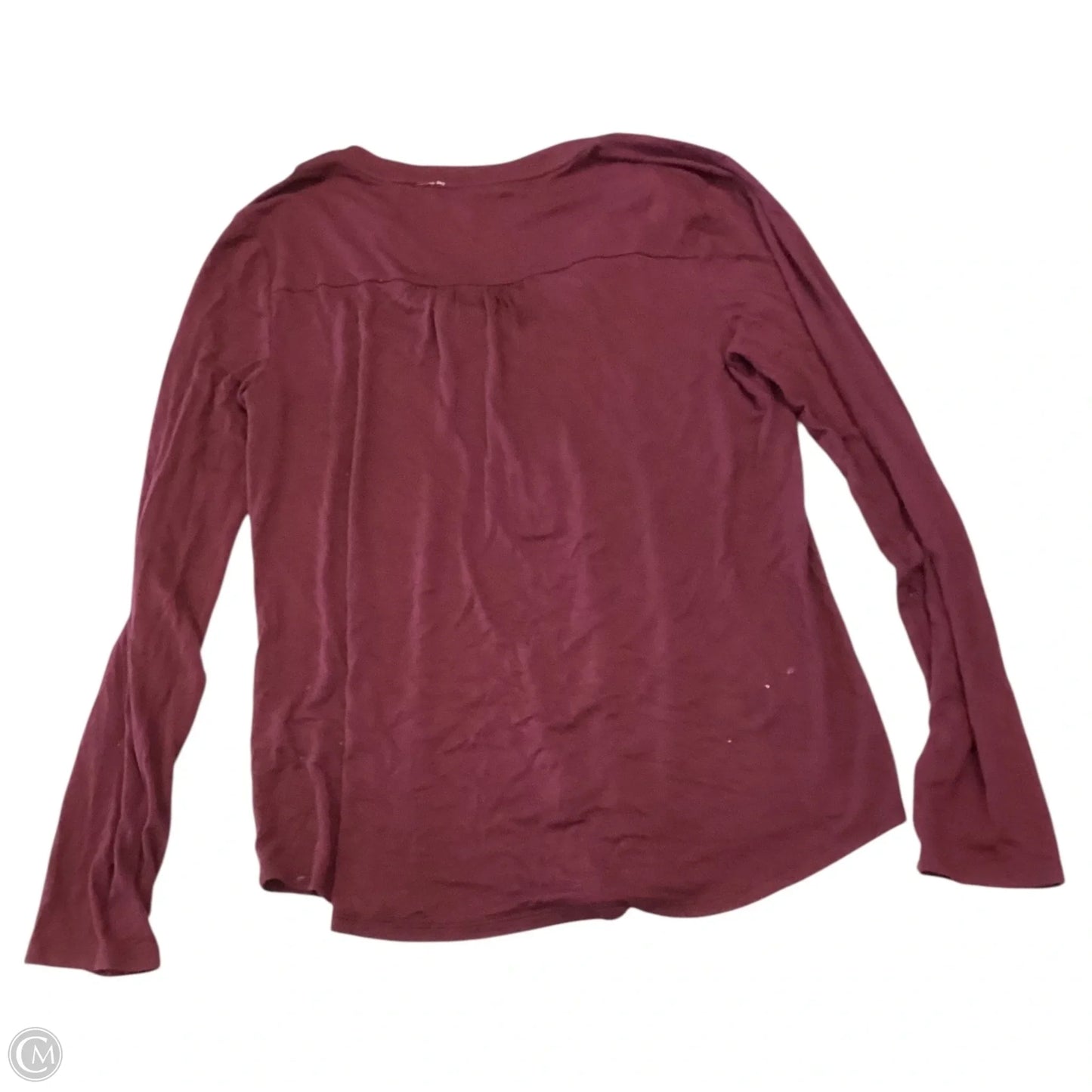 Top Long Sleeve By Cable And Gauge In Purple, Size: S