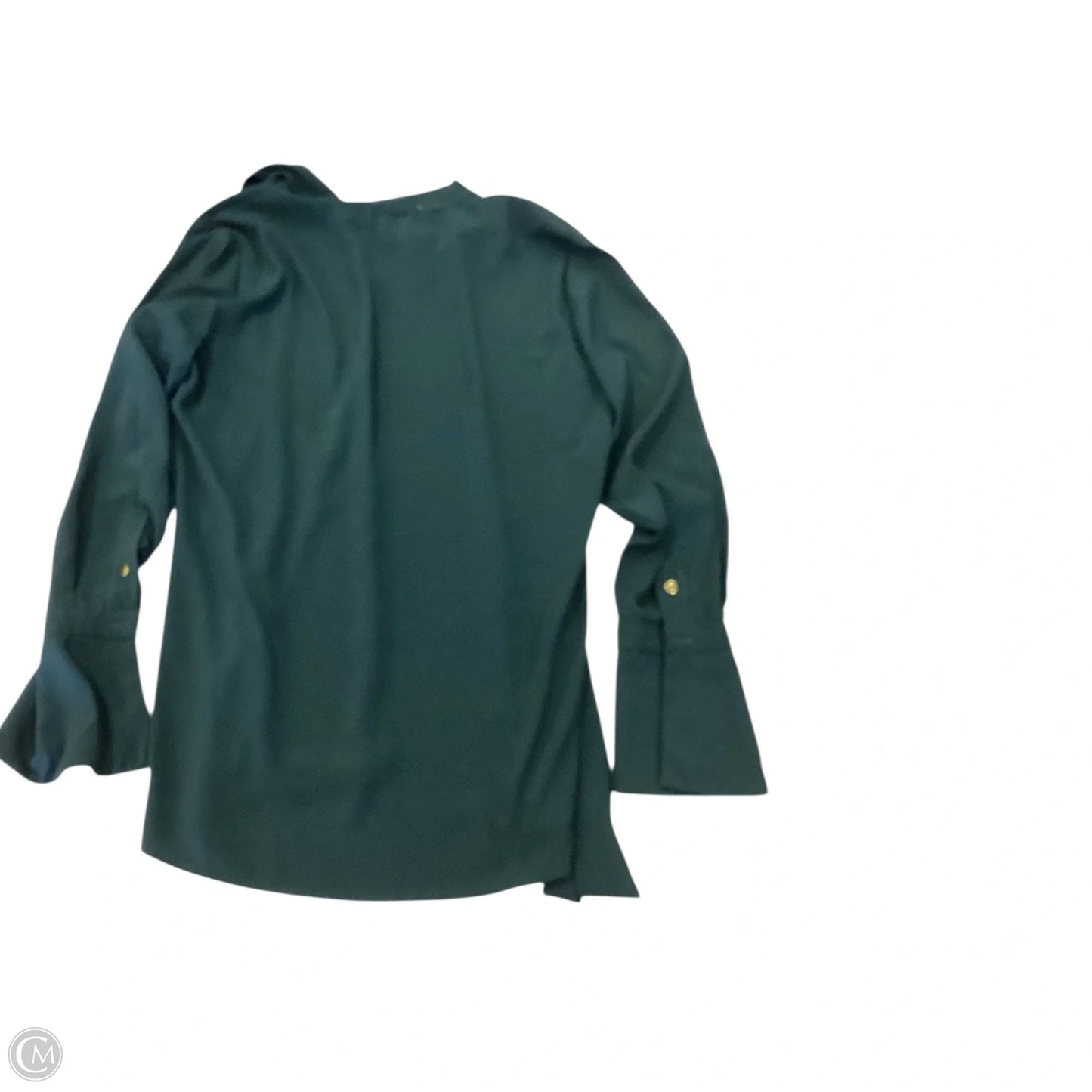 Top Long Sleeve By Calvin Klein In Green, Size: S