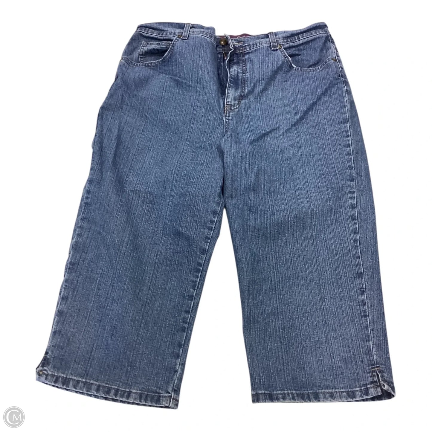 Capris By Gloria Vanderbilt In Blue, Size: 14