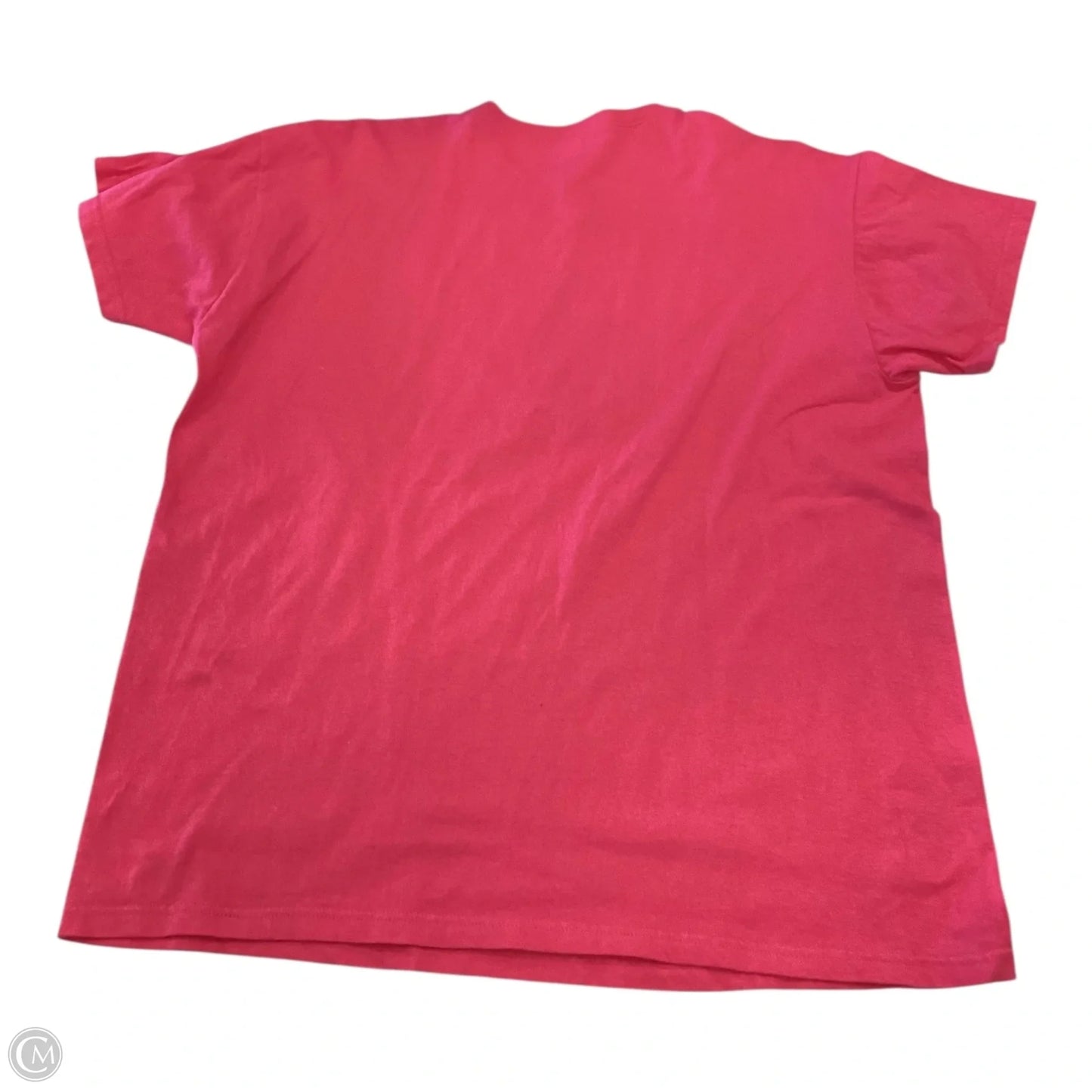Top Short Sleeve By Anvil In Pink, Size: Xl